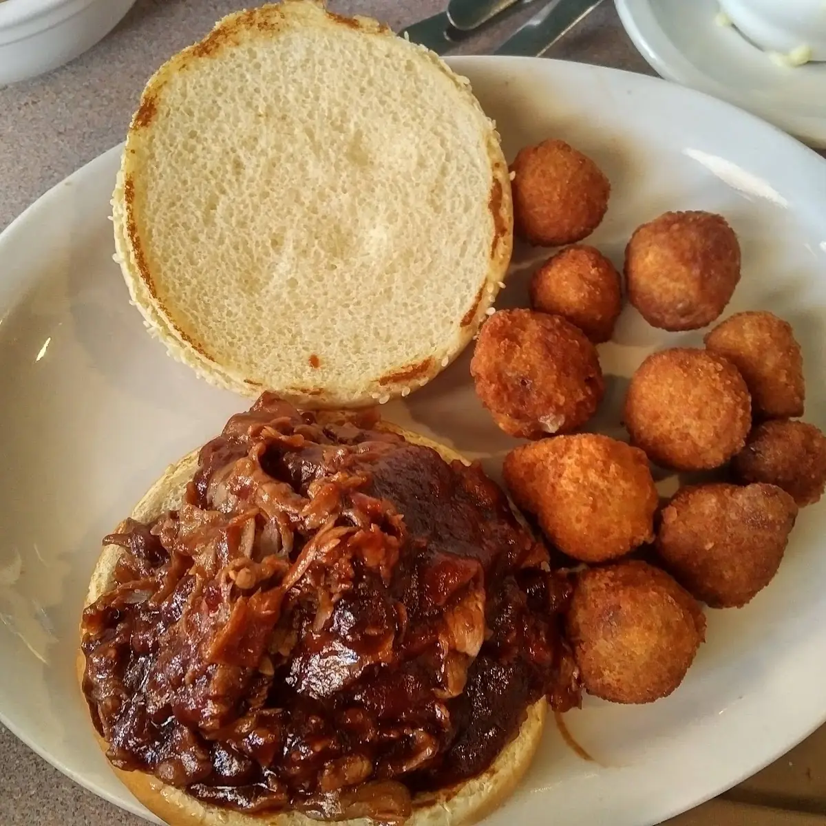 Pulled Pork and Fried Mushrooms