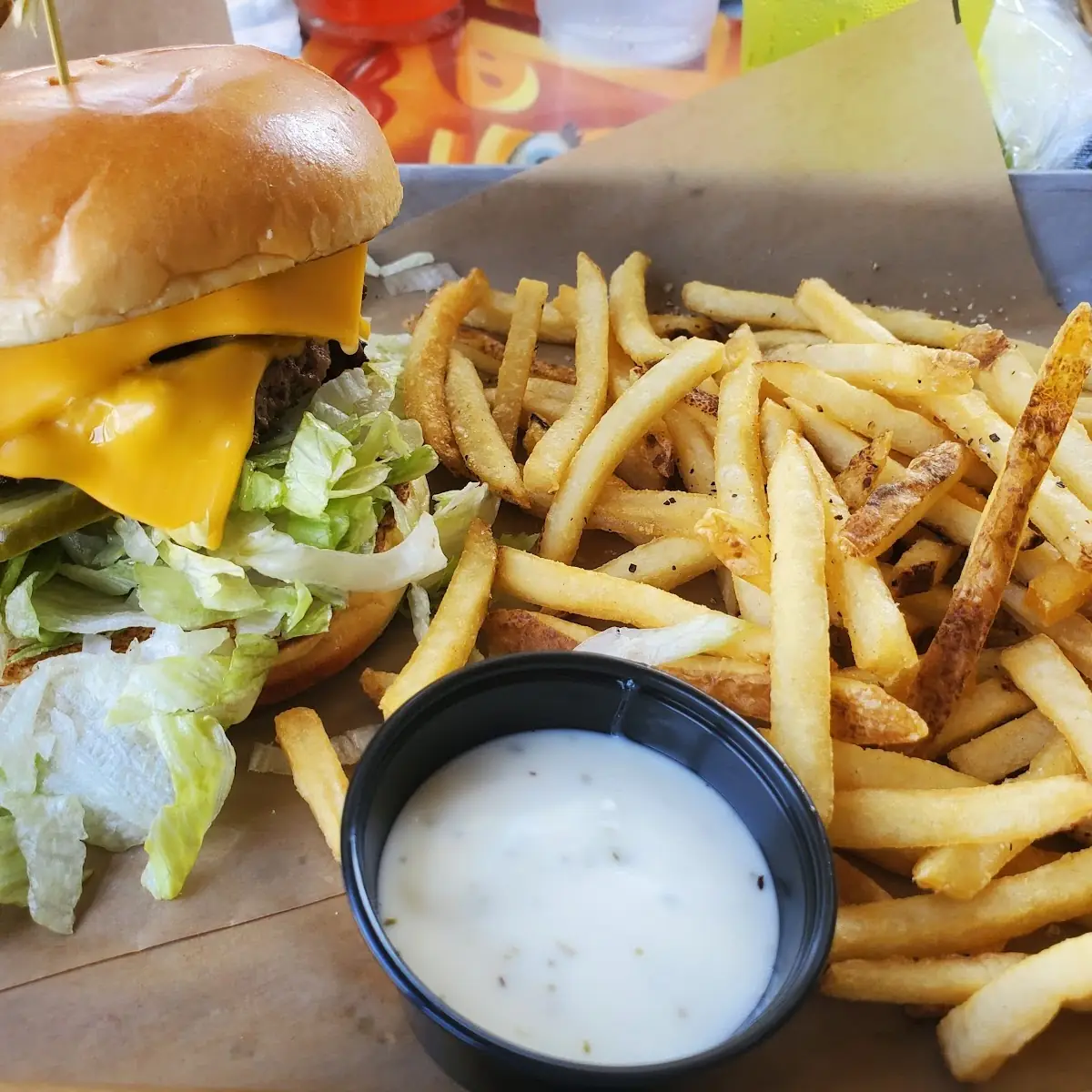 Cheese Curd Bacon Burger