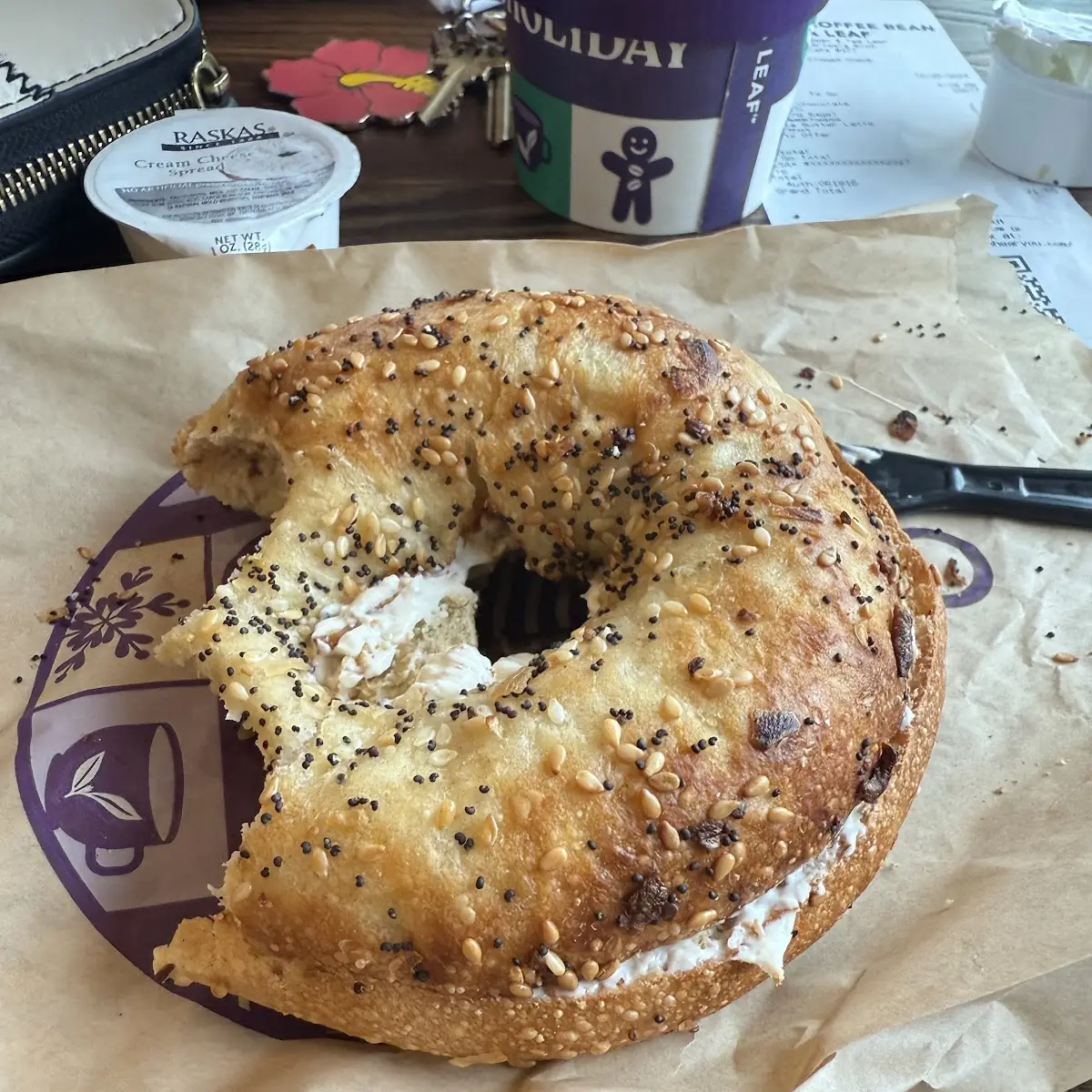 Everything Bagel and Cream Cheese