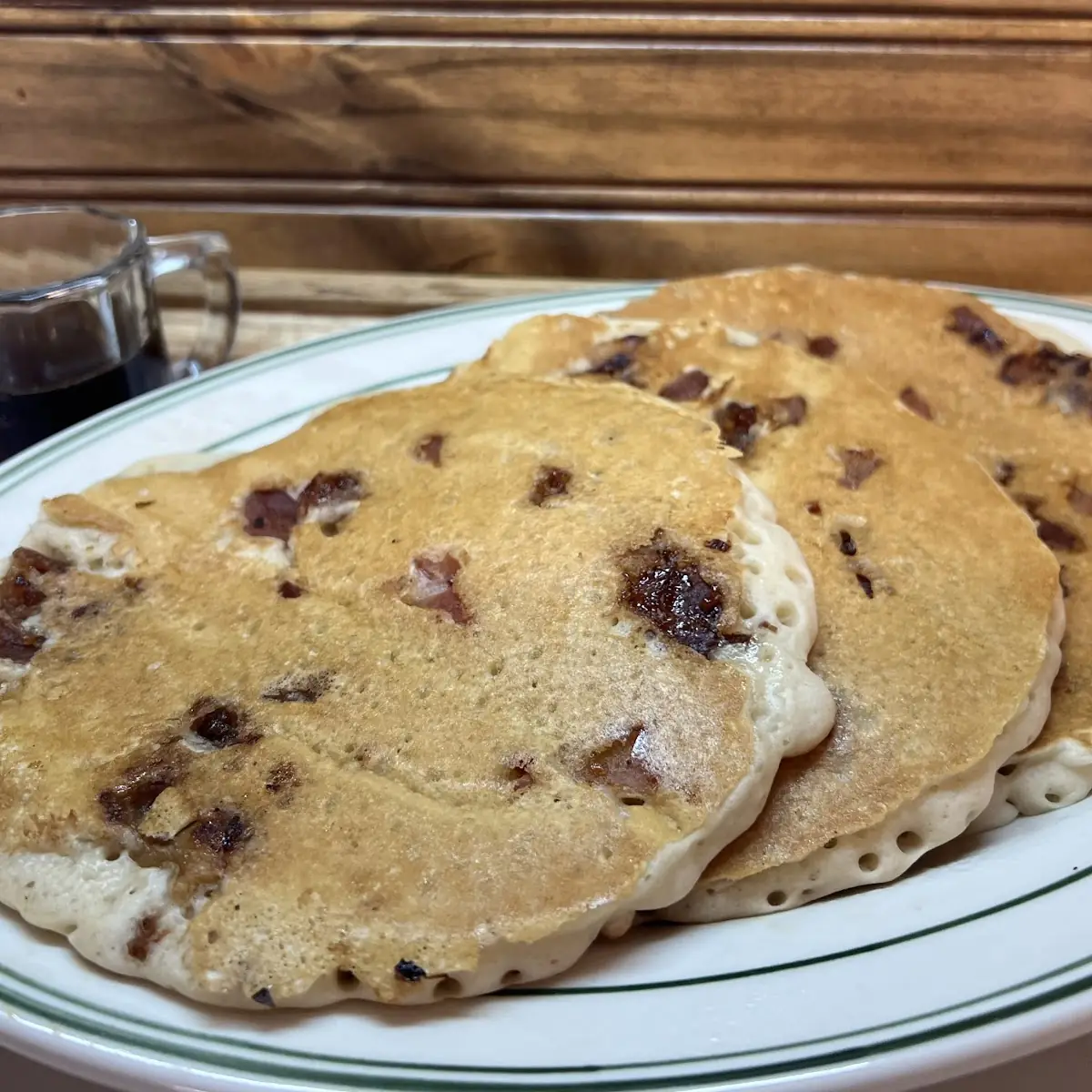 Banana Choc Chip Pancakes
