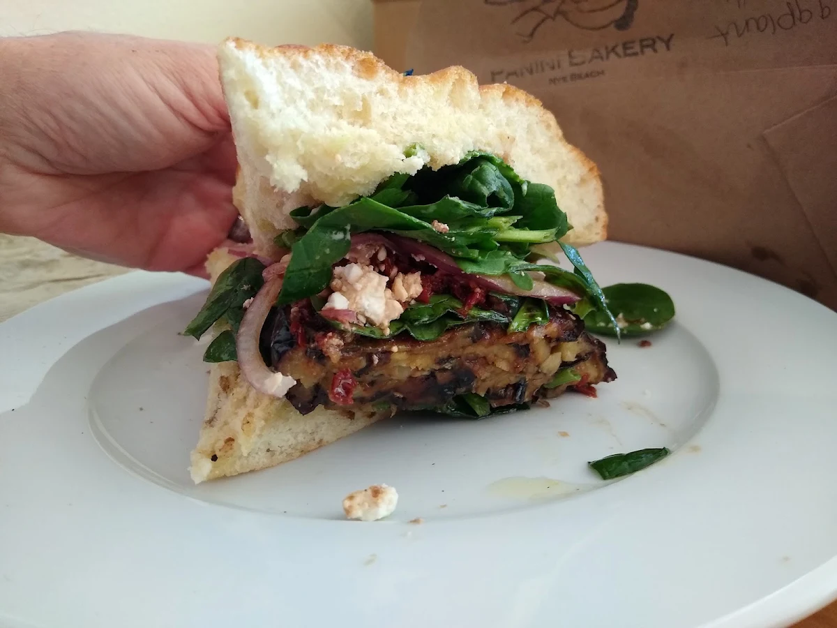 Roasted Eggplant Sandwich