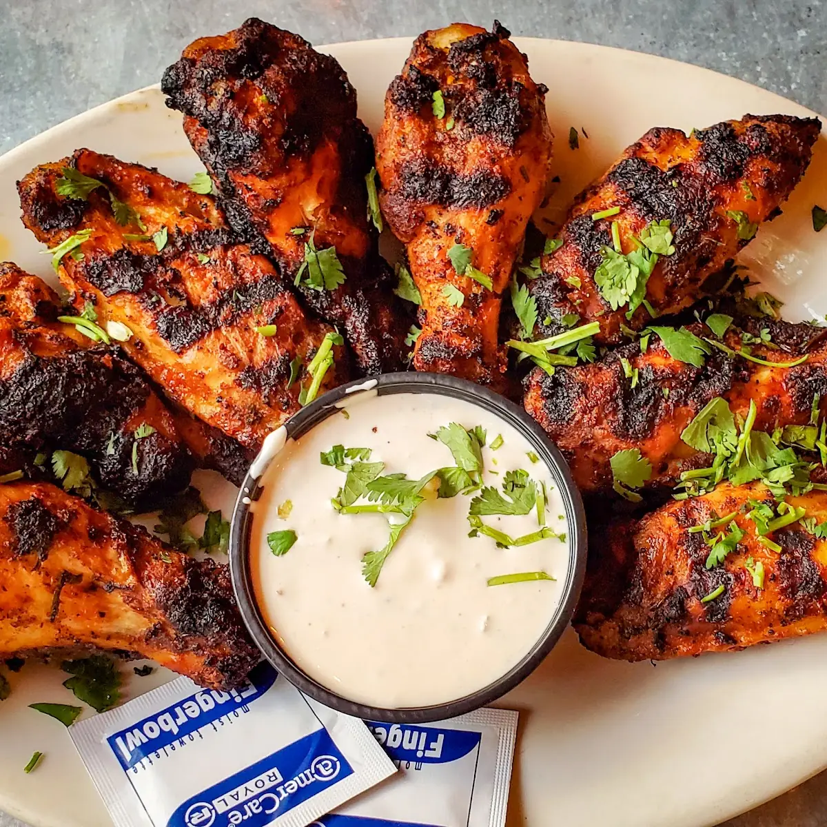 Char-Grilled Hot Wings