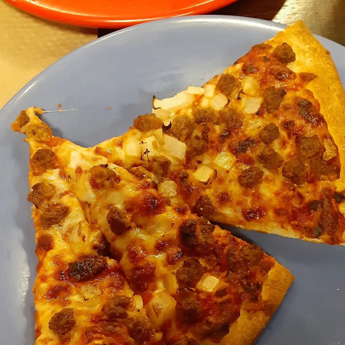 Sausage and Cheese Pizza