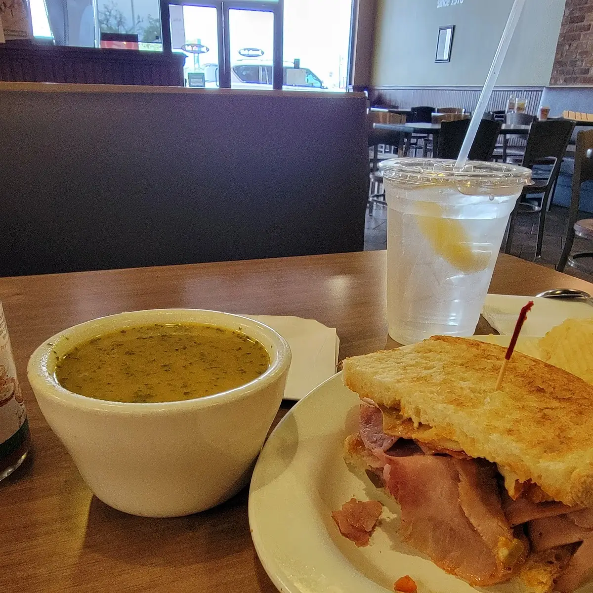 Muffuletta & Chicken Noodle Soup