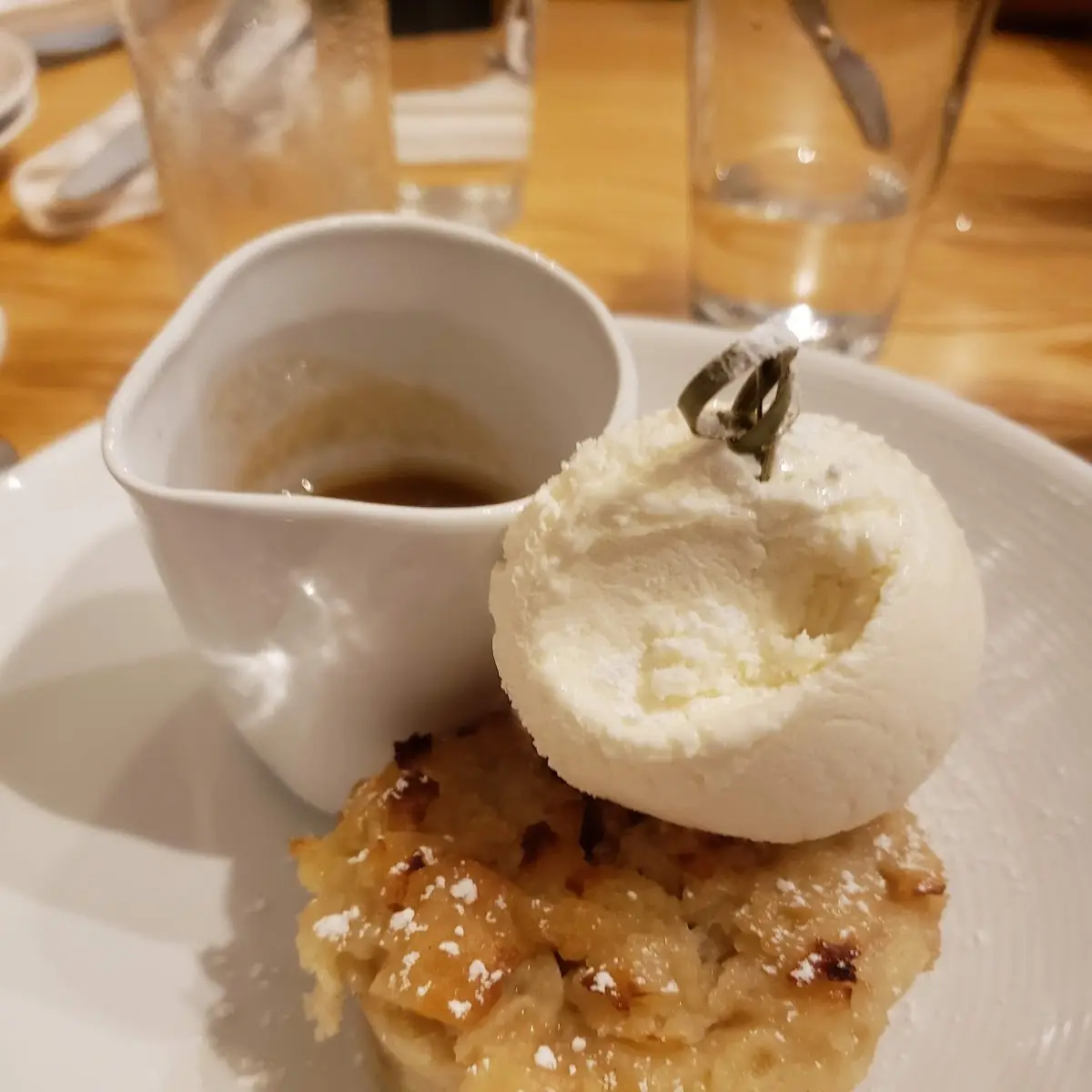White Chocolate Bread Pudding