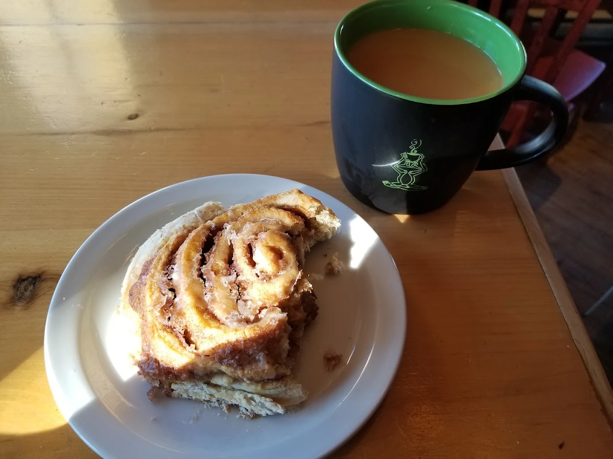 Coffee and Cinnamon Roll