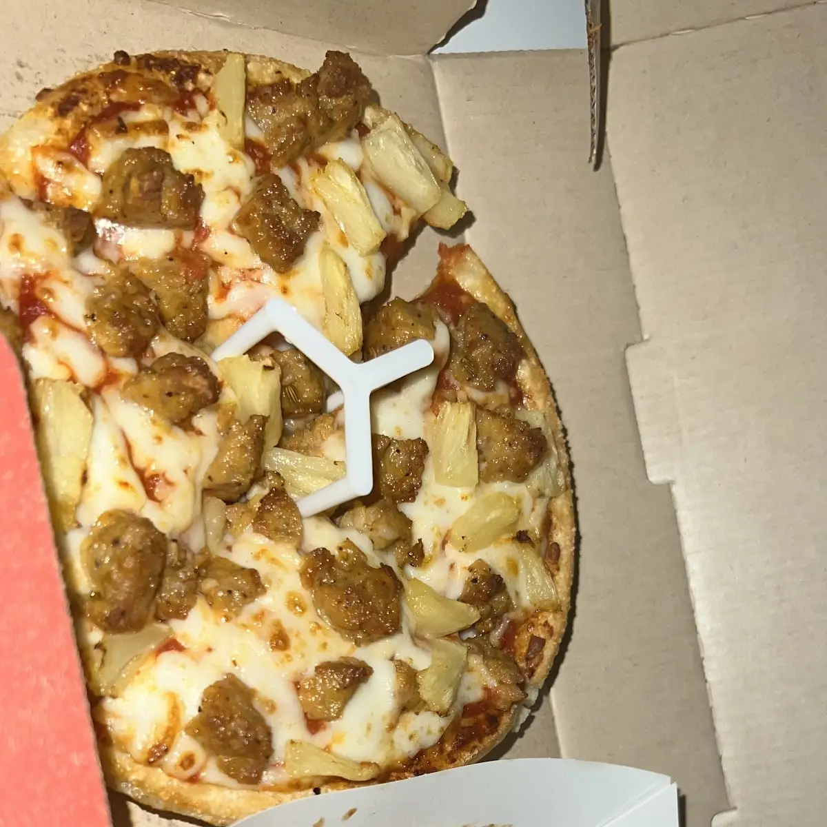 Personal Pan Pizza and Honey BBQ Wings
