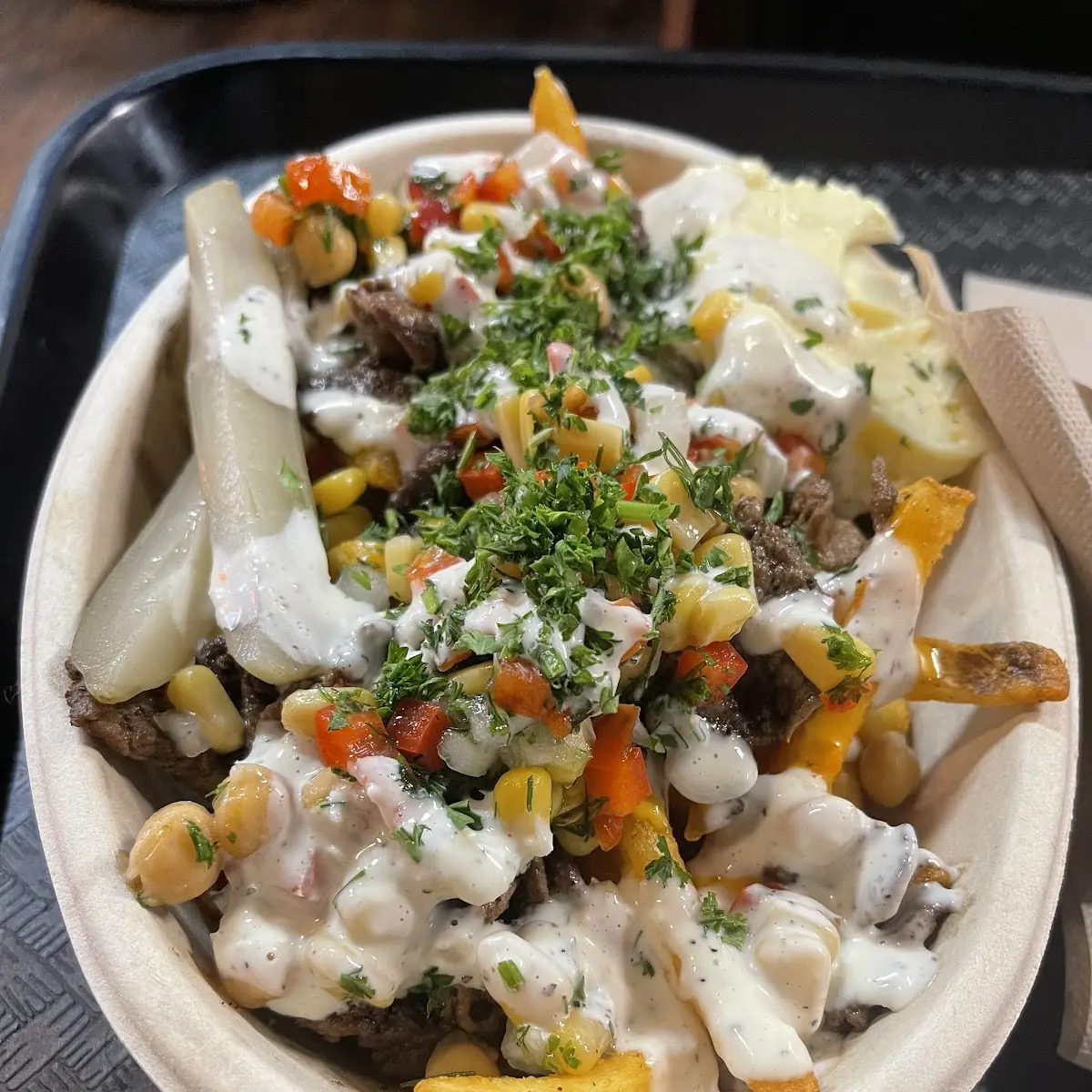 Loaded Fries Lamb Shawarma