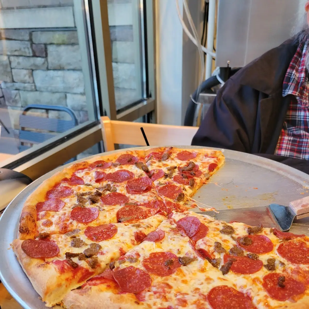 Pepperoni and Sausage Pizza
