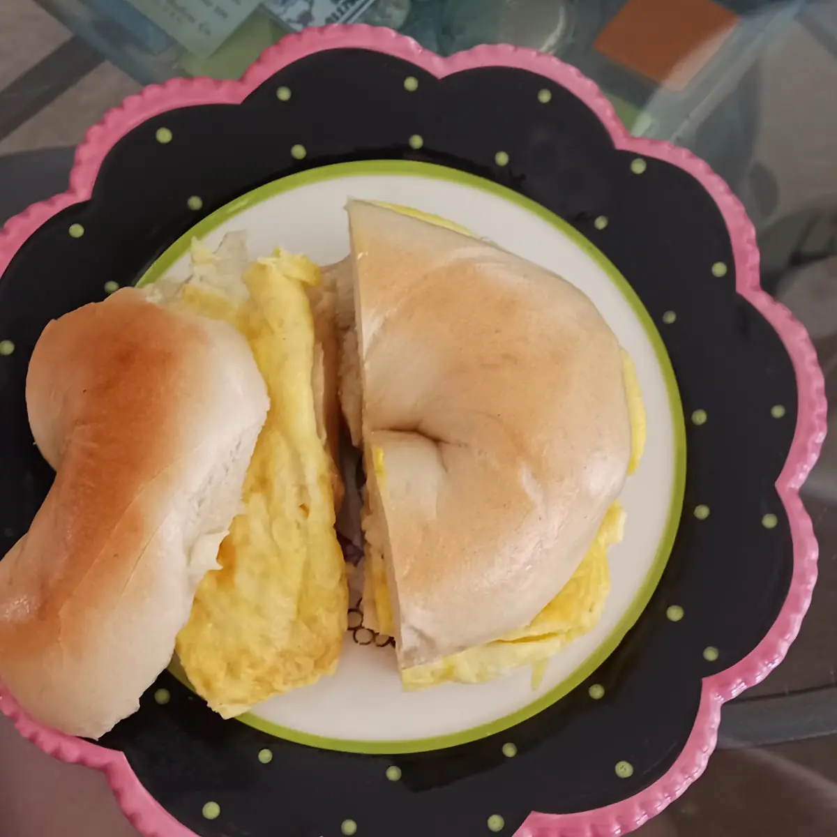 Freshest Plain Bagel with a Perfectly Scrambled Egg & American Cheese