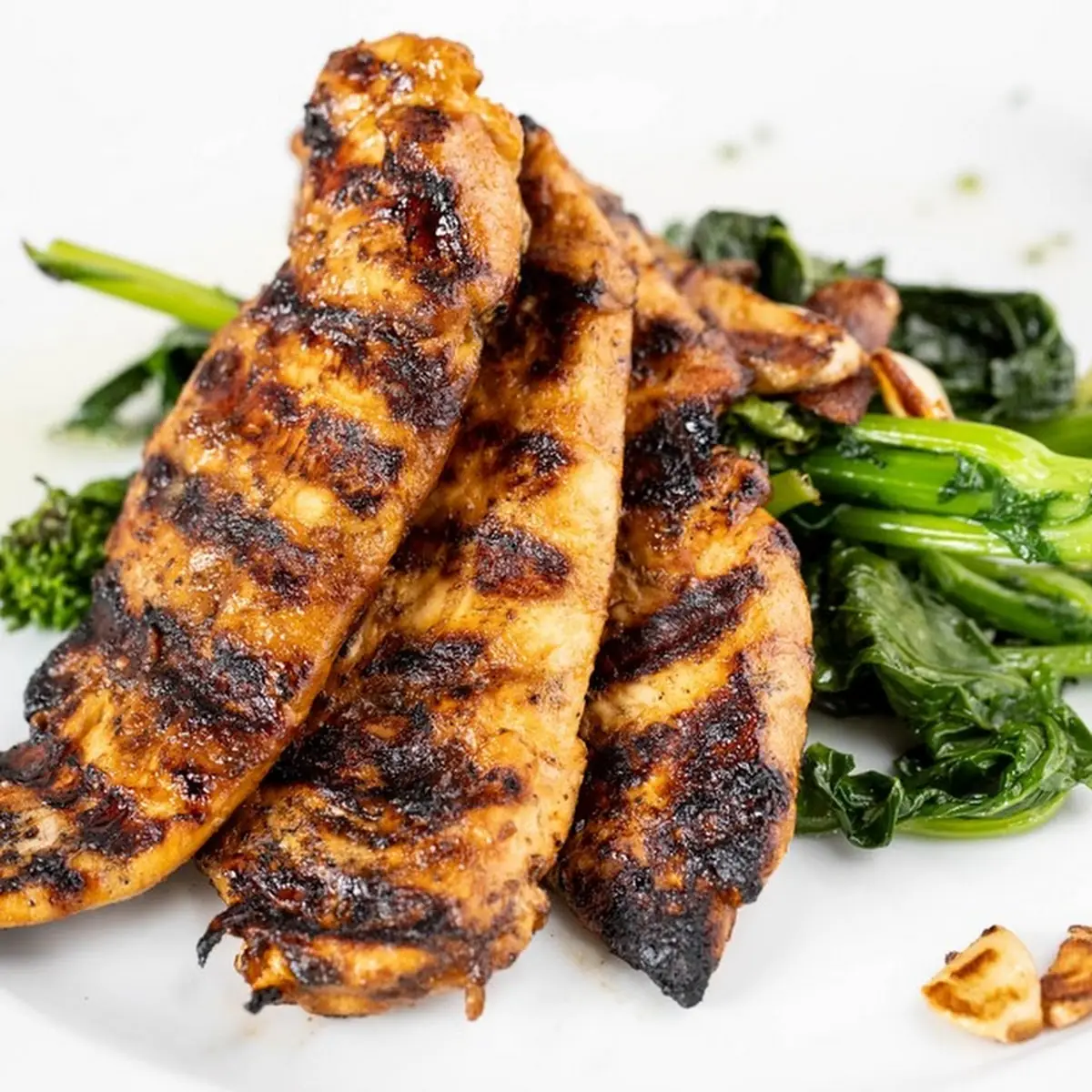 Grilled Chicken Broccoli Rabe with Sautéed Broccoli Rabe