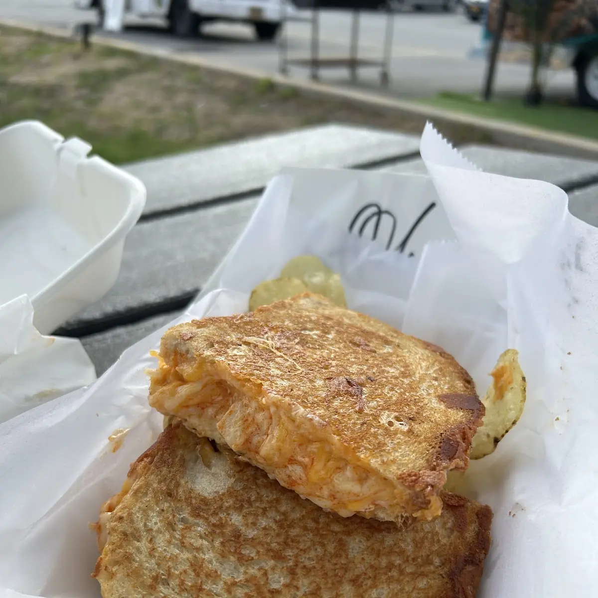 Buffalo Chicken Grilled Cheese