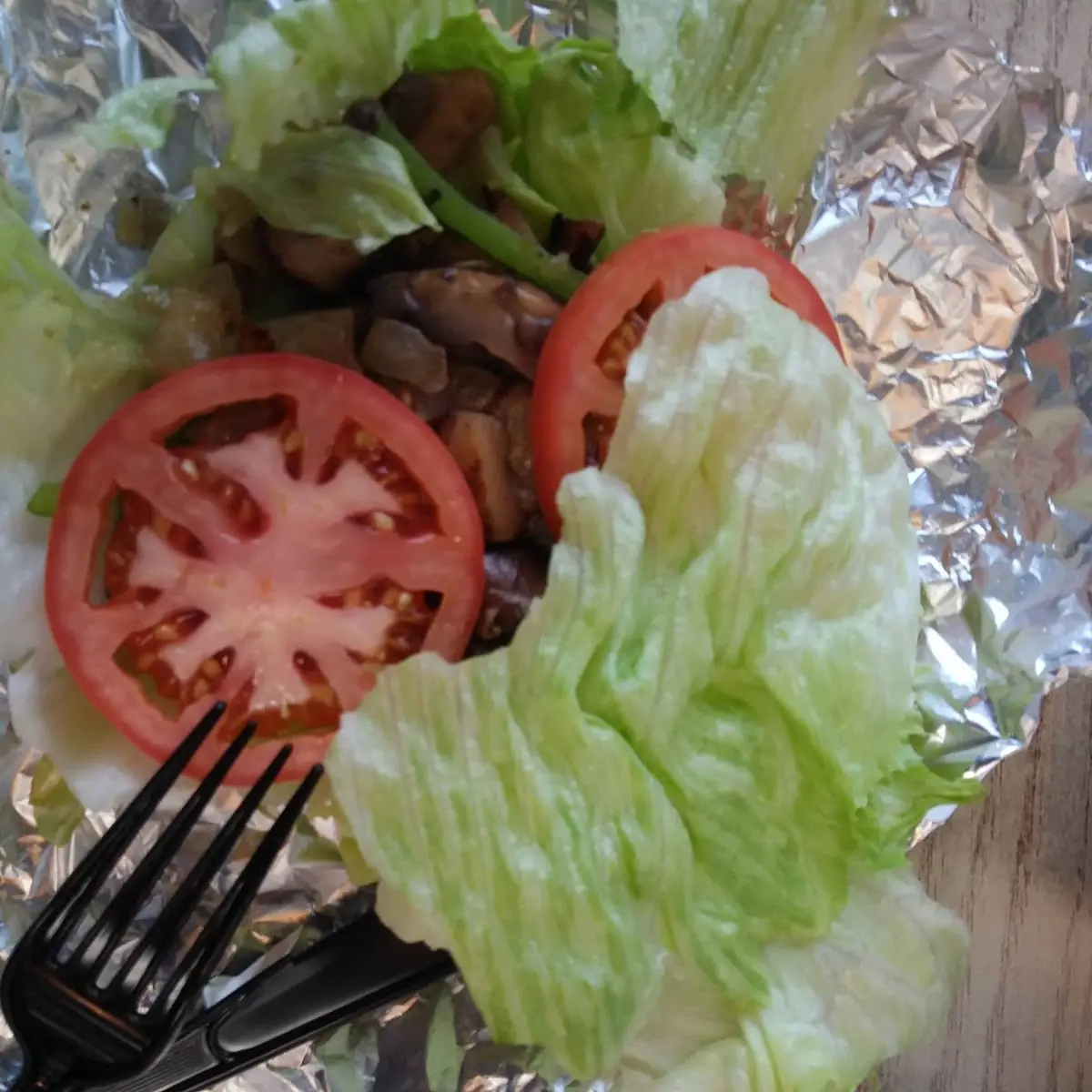 Veggie Sandwich on a Lettuce Wrap
