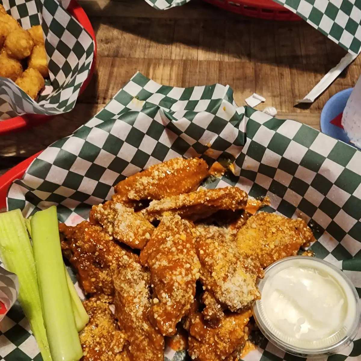 Hot Garlic Parmesan Wings
