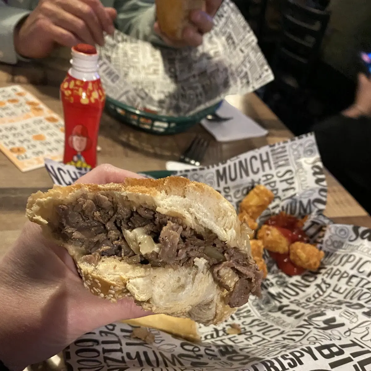 Philly Cheesesteak American Cheese with Onions