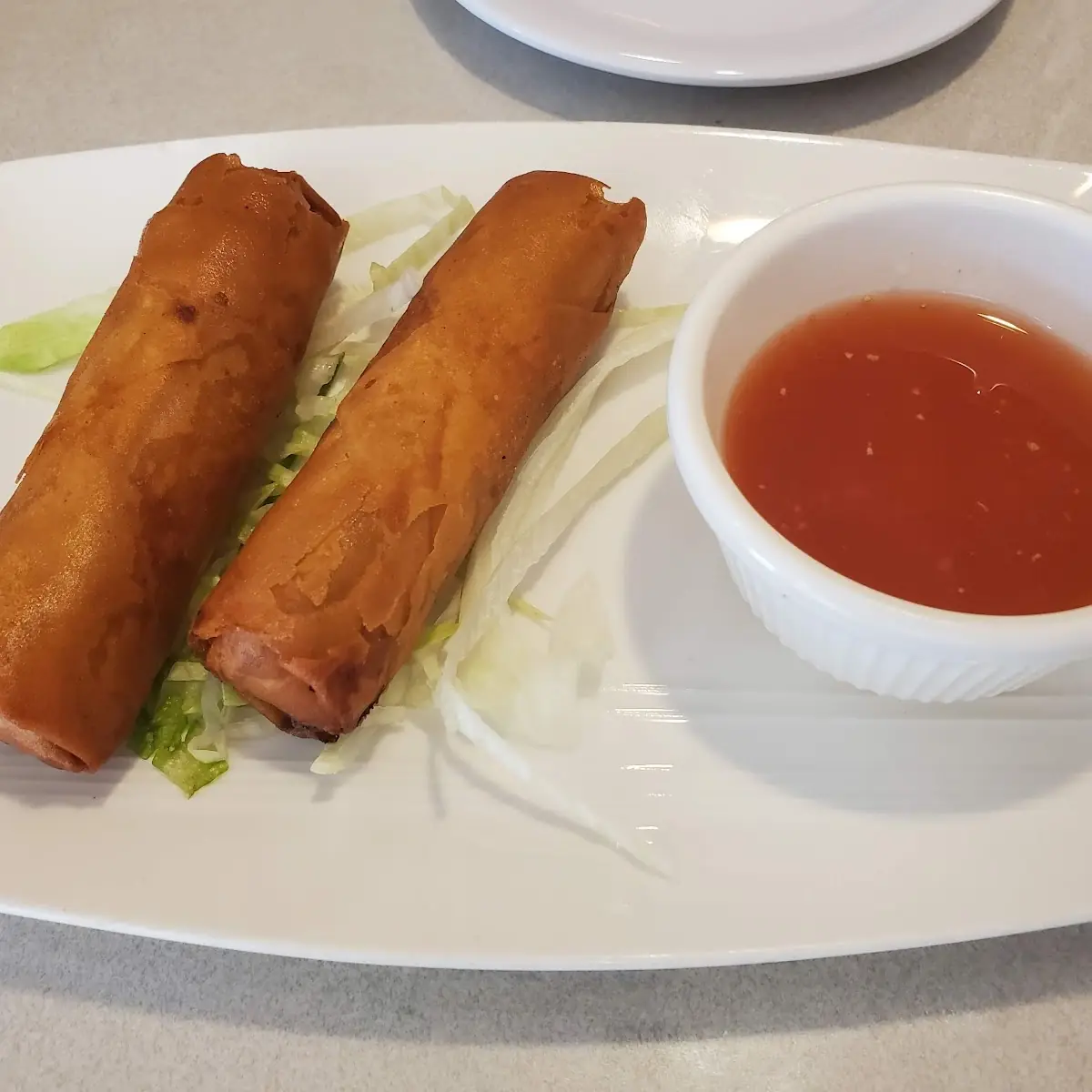 1A.Vegetable&Tofu Spring Rolls (2 Rolls)