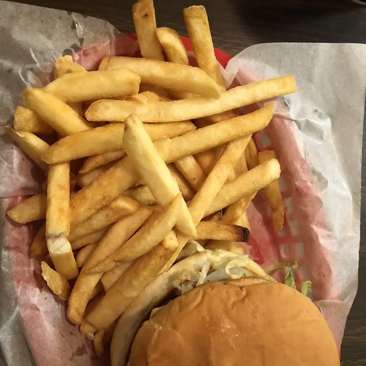 Cheese Burger and Fries