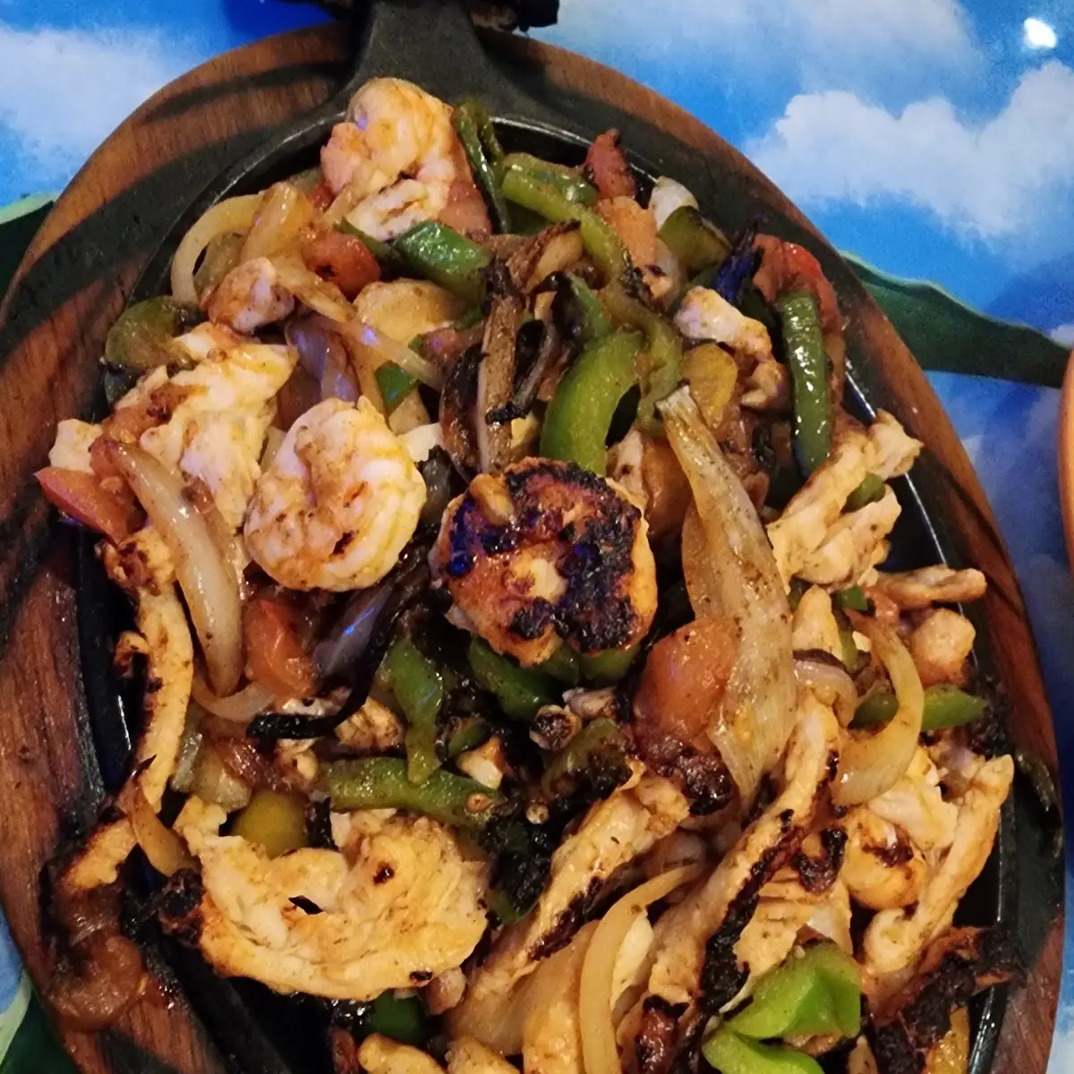 Chicken and Shrimp Fajitas