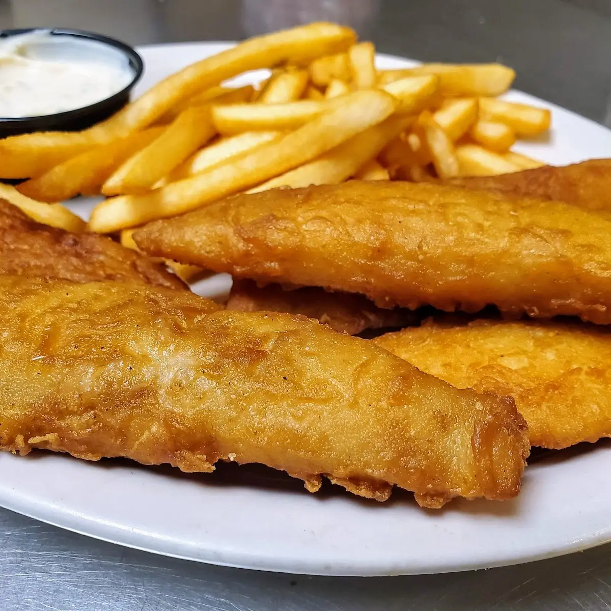 Battered Cod Fish & Chips