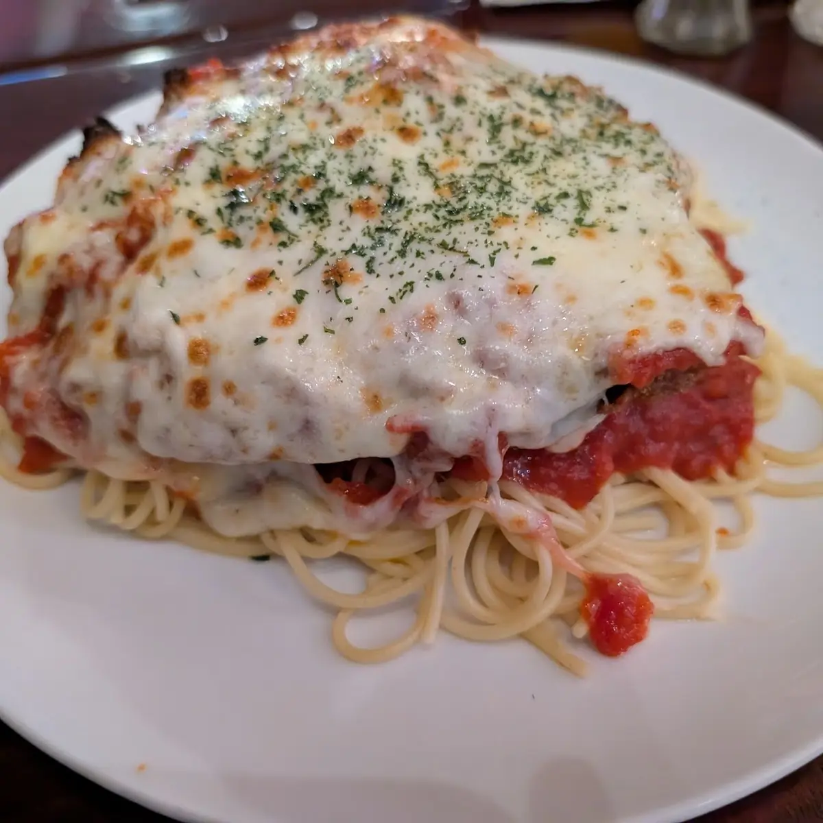 Chicken Parmigiana & Pasta
