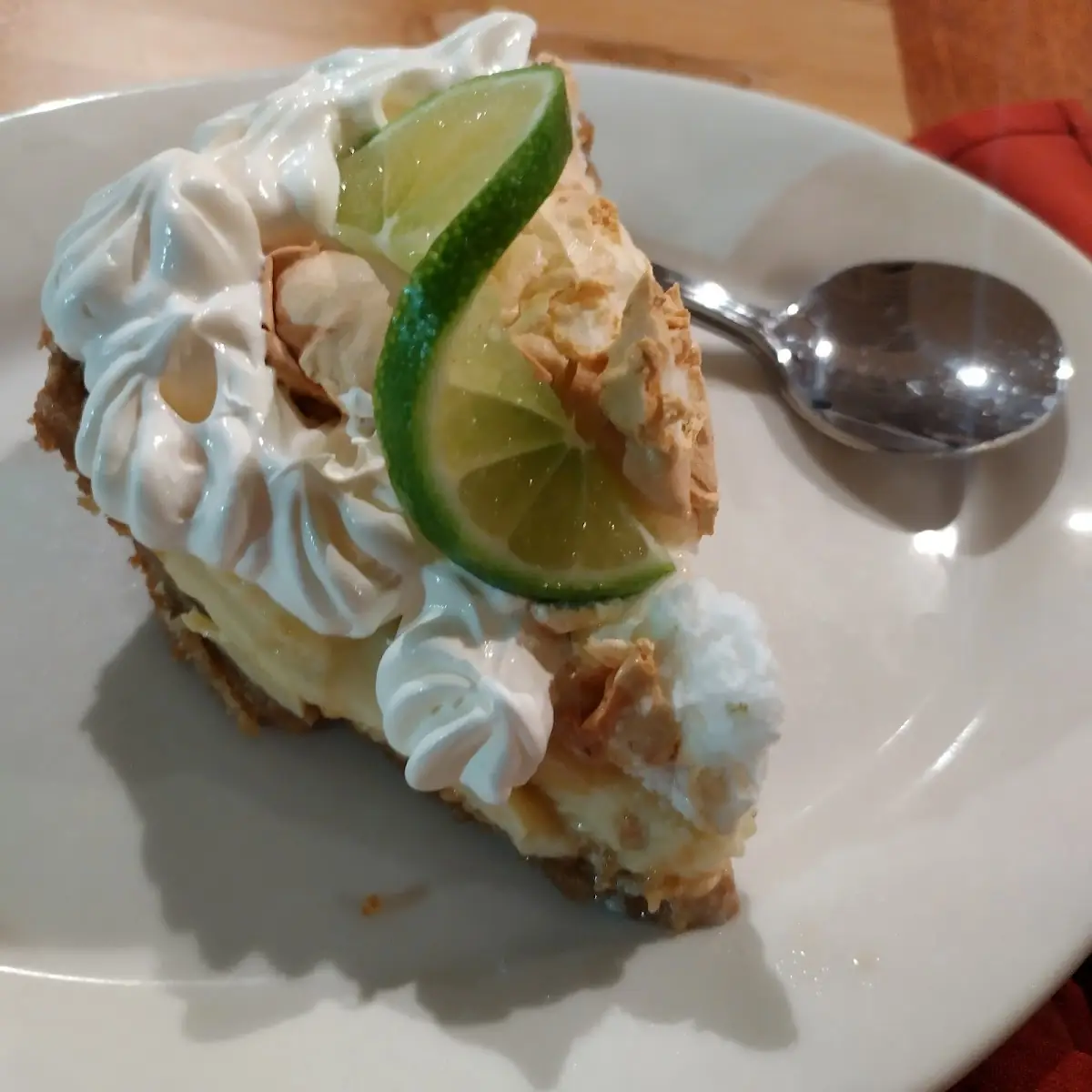 Key Lime Pie with Vanilla Ice Cream