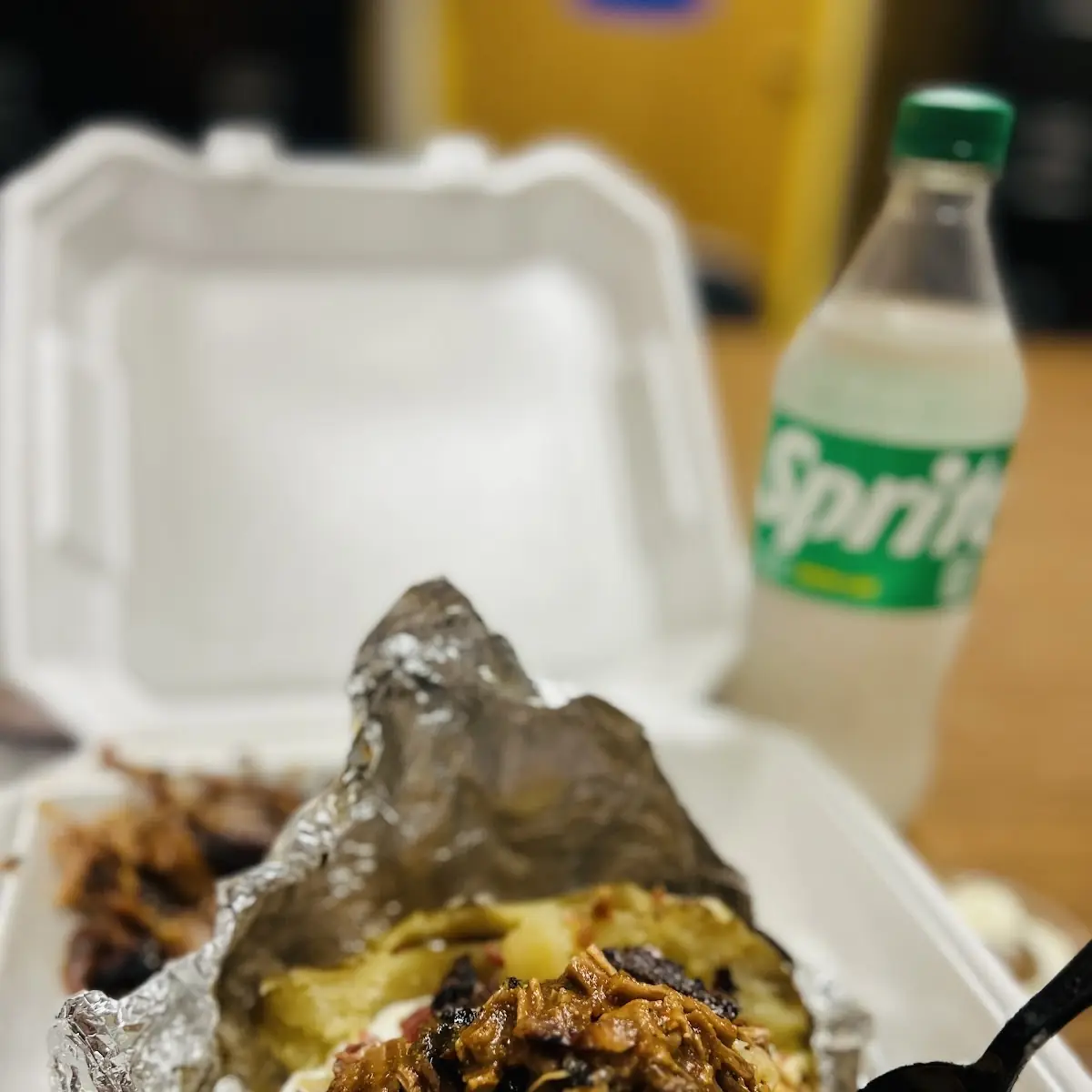 Loaded Baked Potato with Chop Beef Brisket