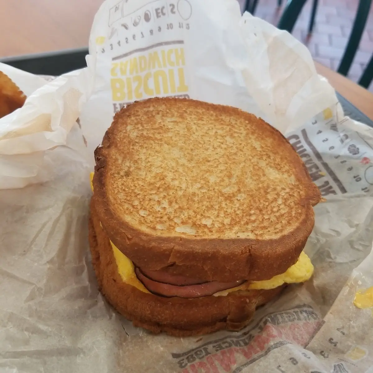 Sourdough Ham Egg and Cheese
