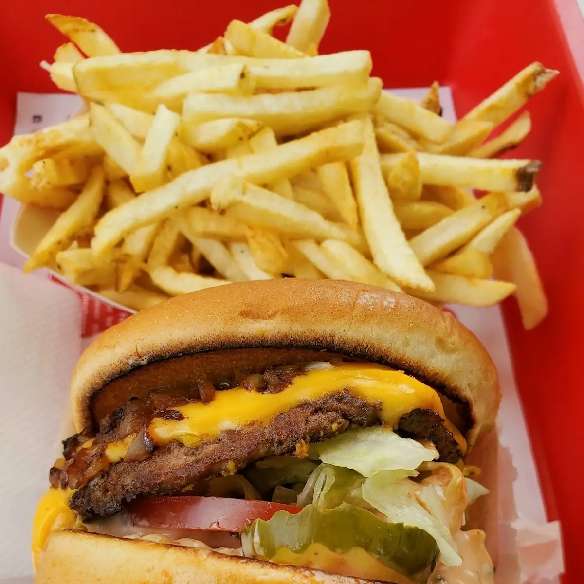 Double Double Cheeseburger Combo with a Coke
