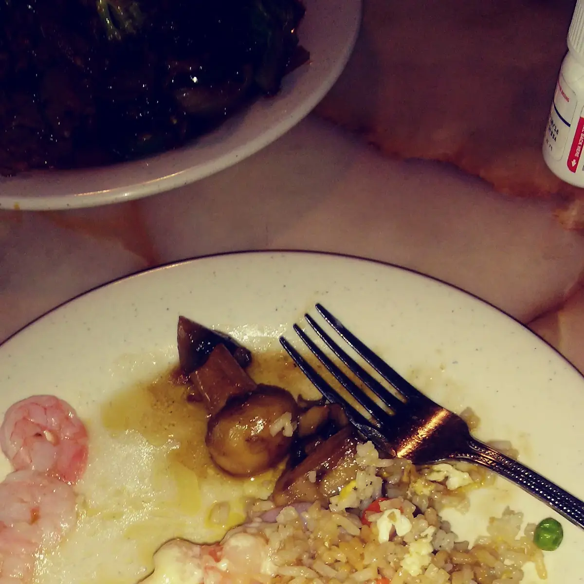 Coconut Shrimp and Fried Rice