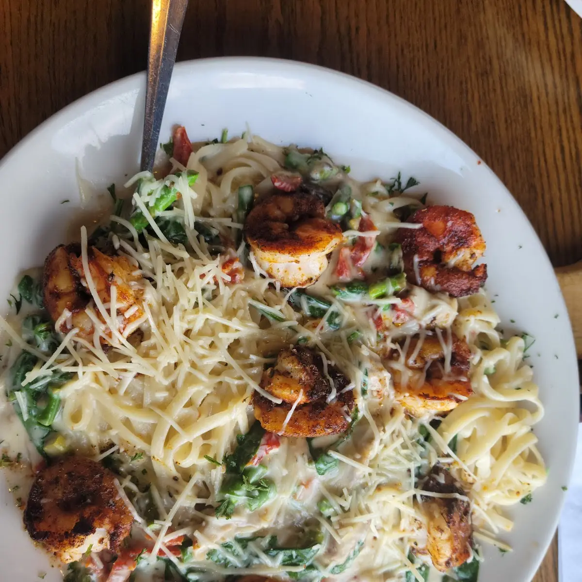 Blackened Shrimp Pasta
