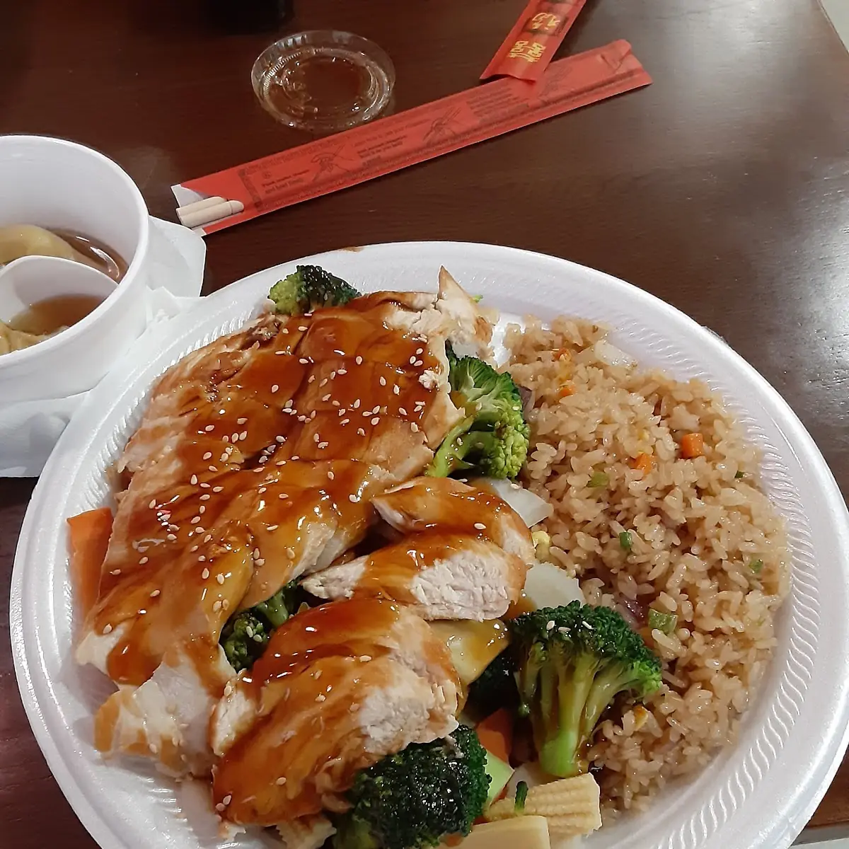 Steamed Mixed Veg Chicken