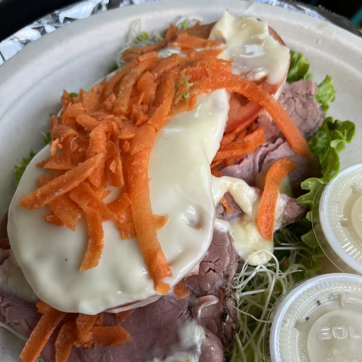 Open Face Pastrami Sandwich