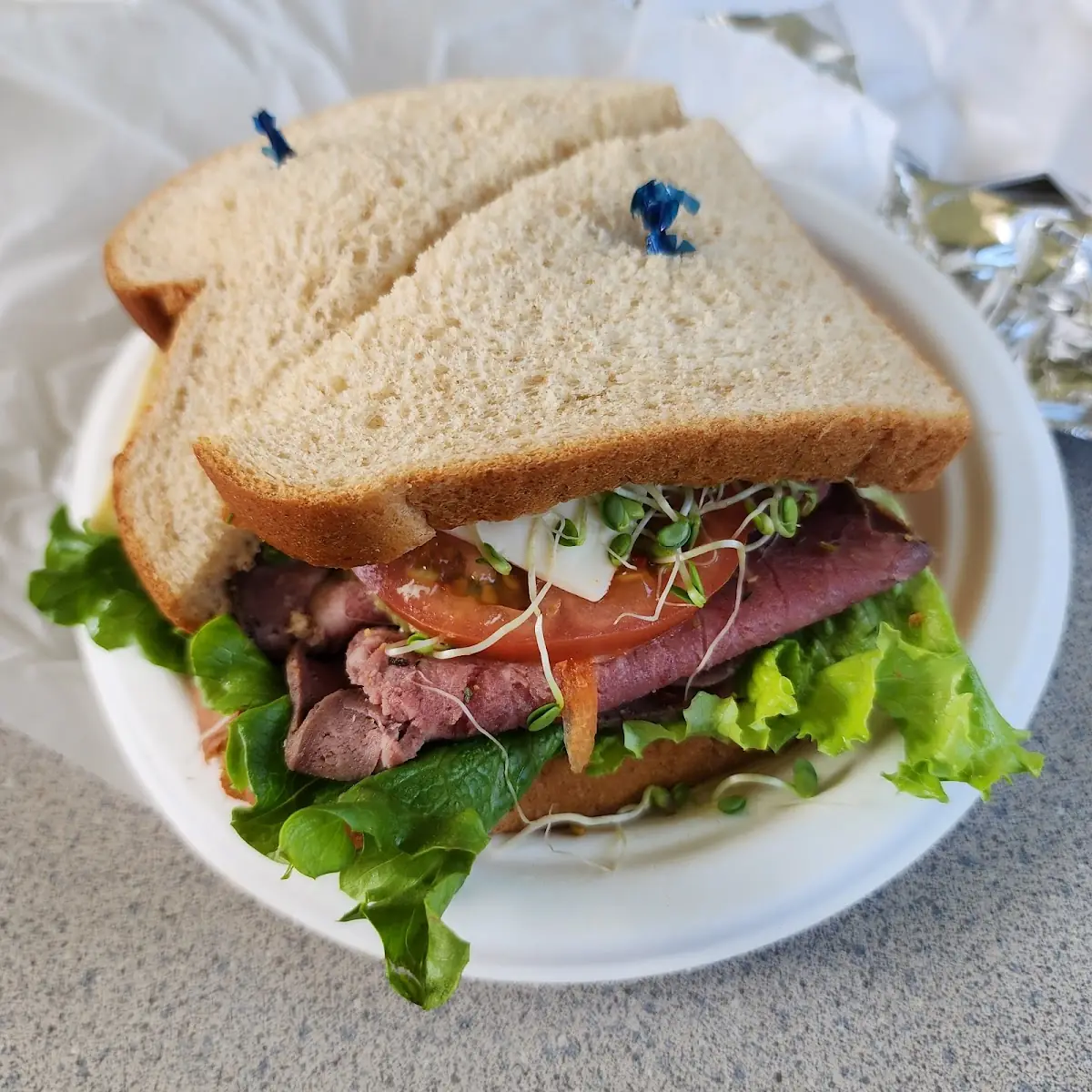 Roast Beef Deluxe Sandwich