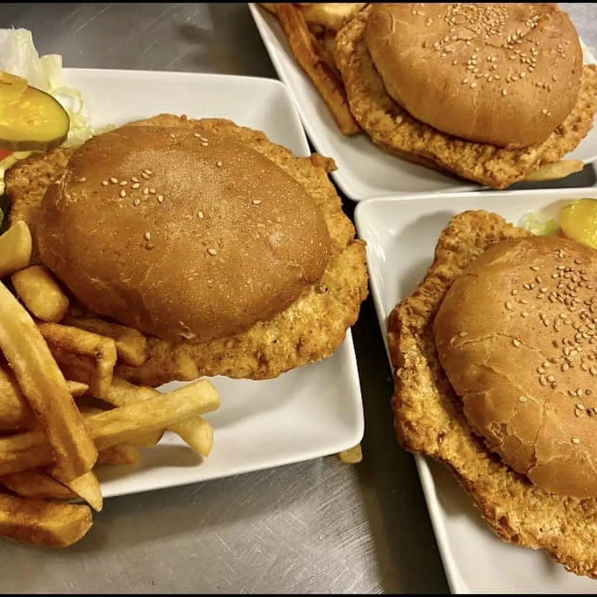 Chicken Fried Steak Sandwich Beef
