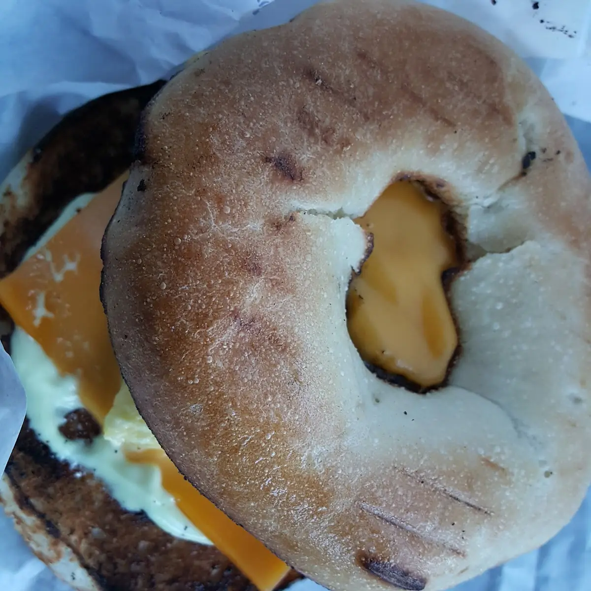 Steak Egg Cheese Bagel