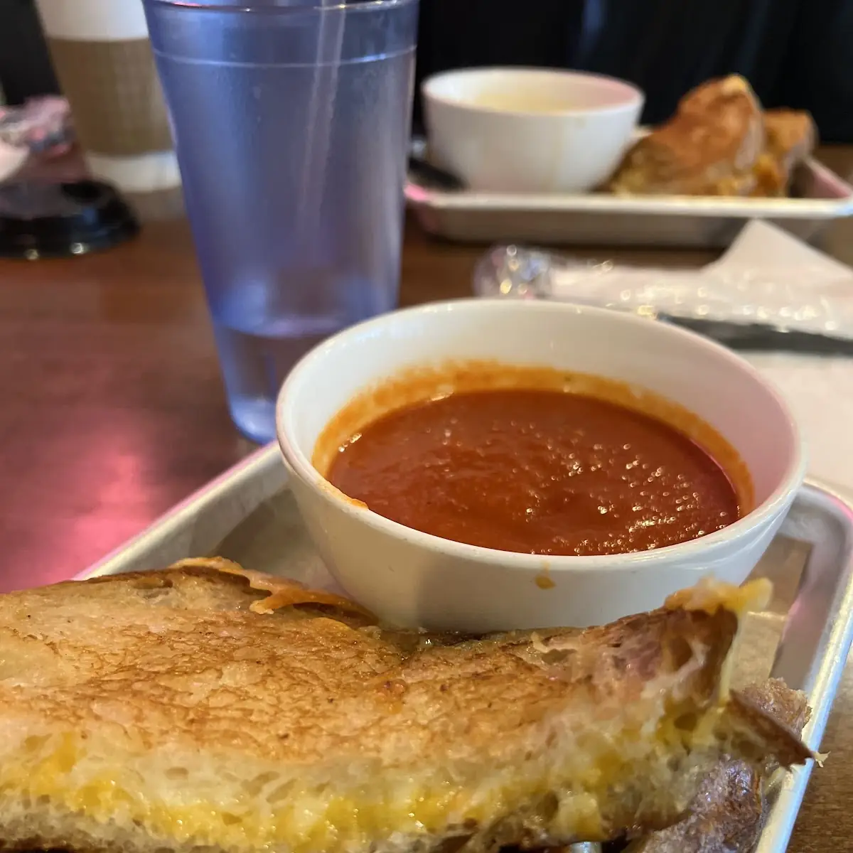 Homemade Sourdough Bread with Tomato Basil Soup