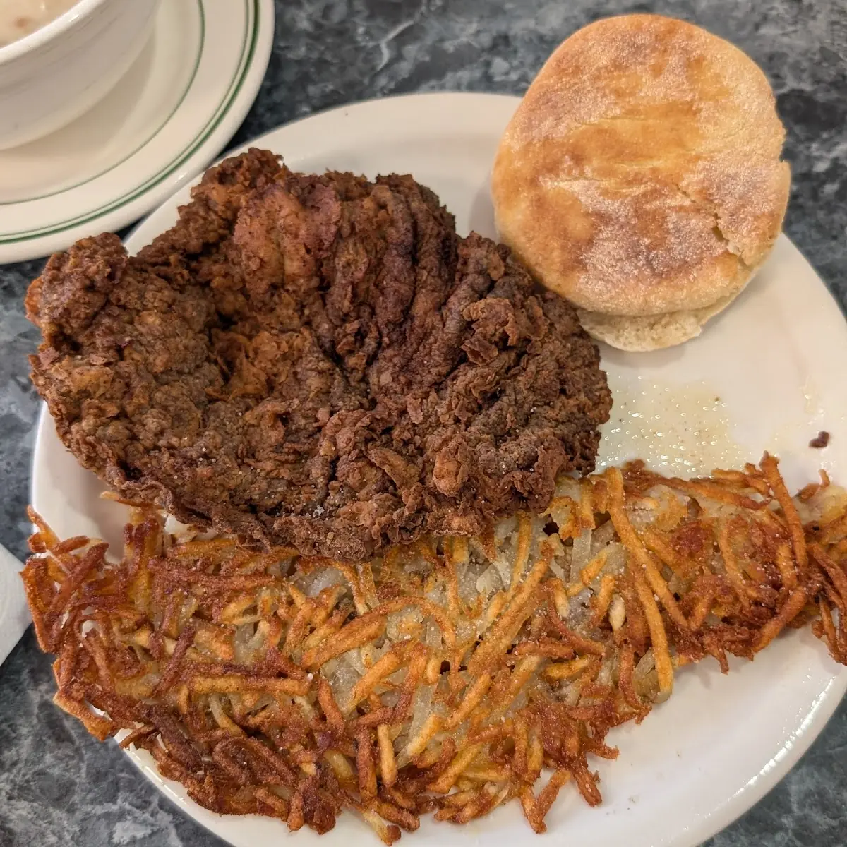 Chicken Fried Steak and Eggs
