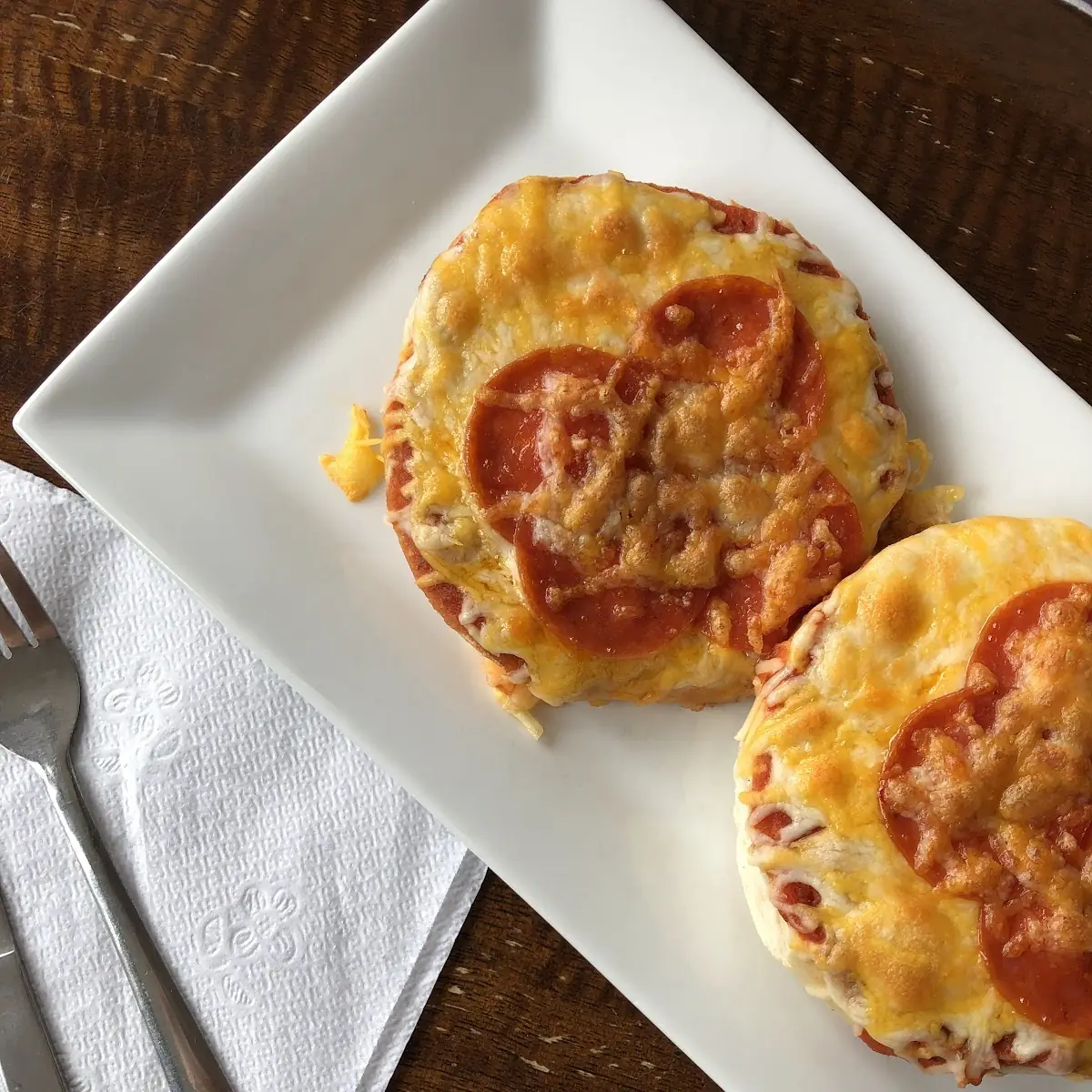 Pizza Bagel with Pepperoni