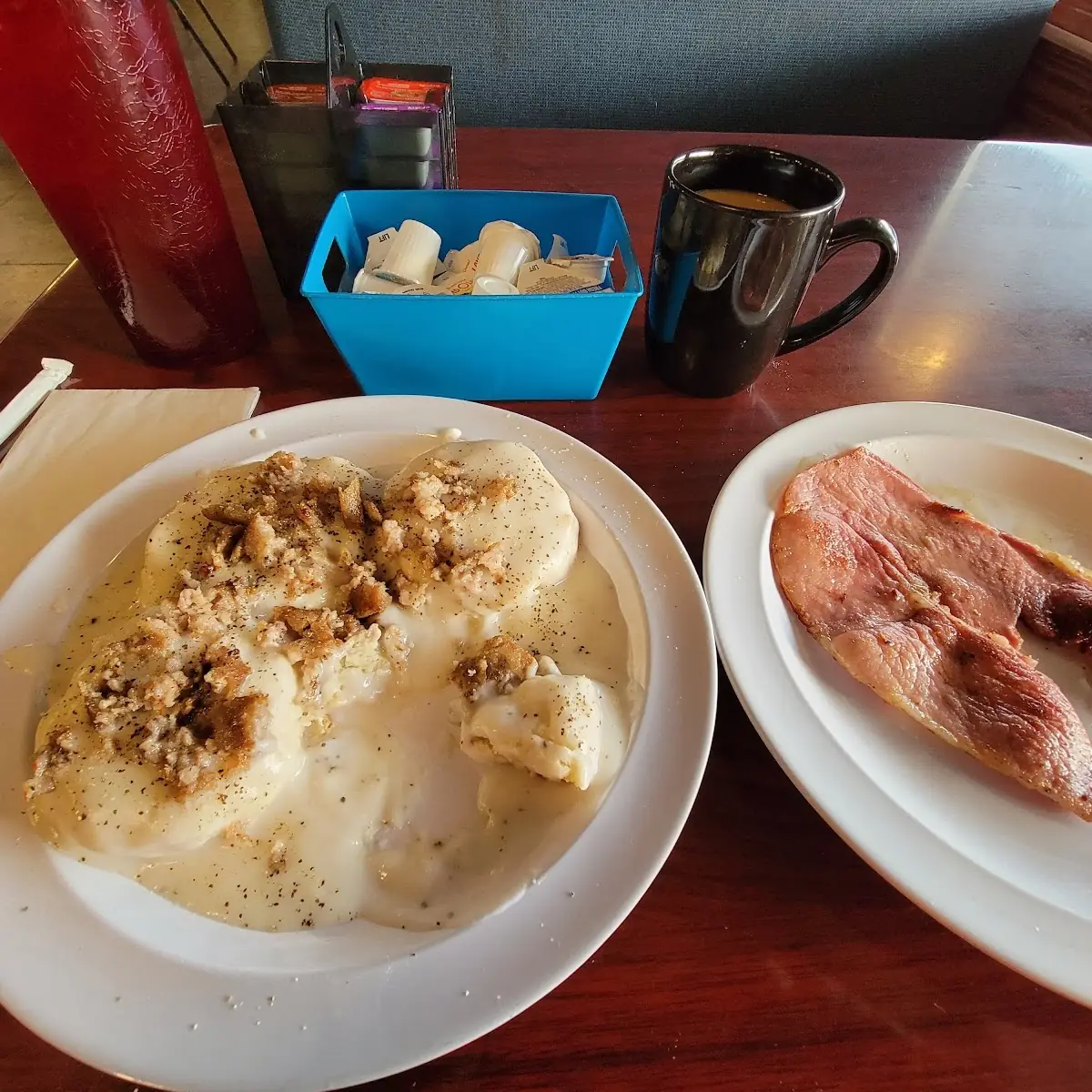 Biscuits and Gravy and Country Ham
