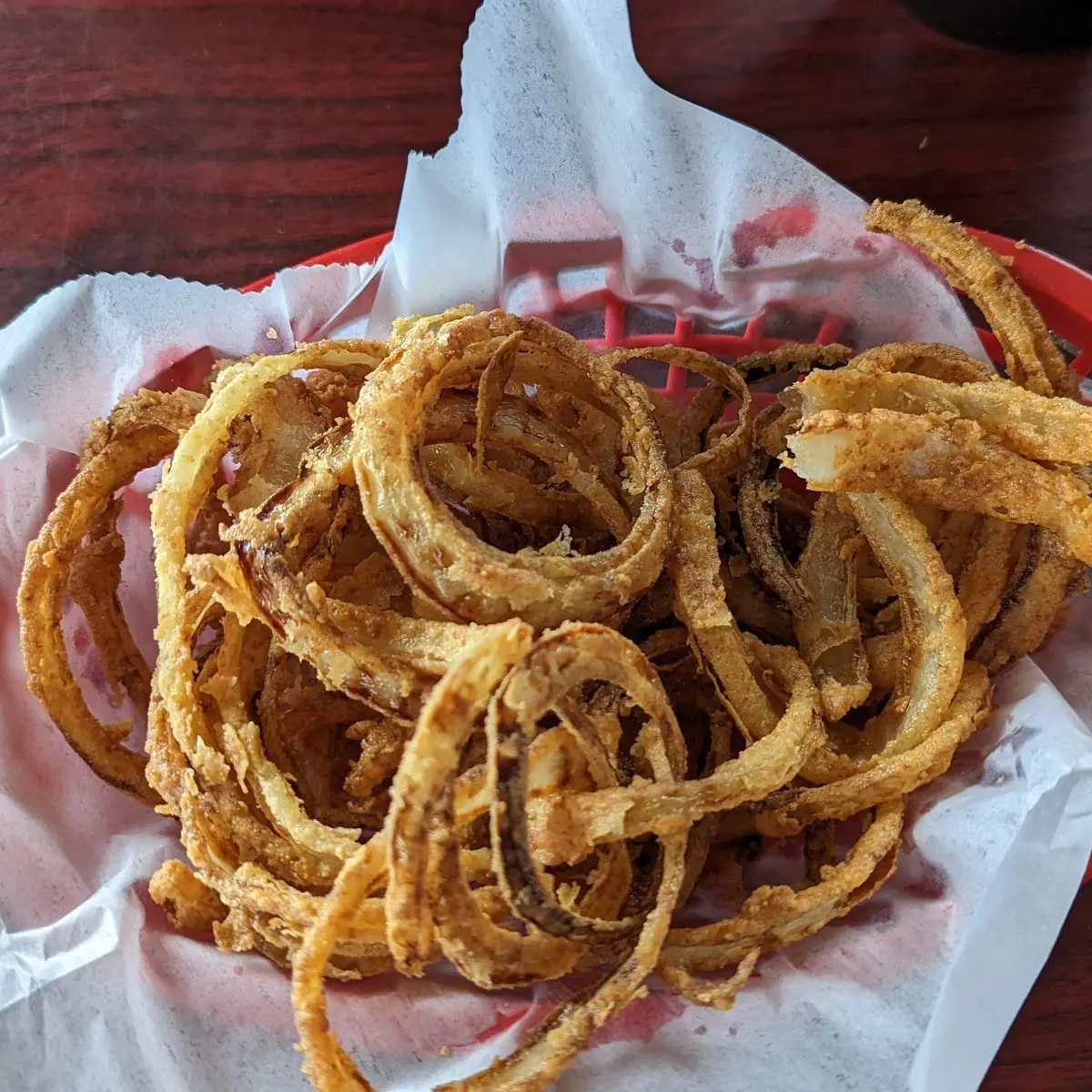 Hand Cut Shoestring Onion Rings