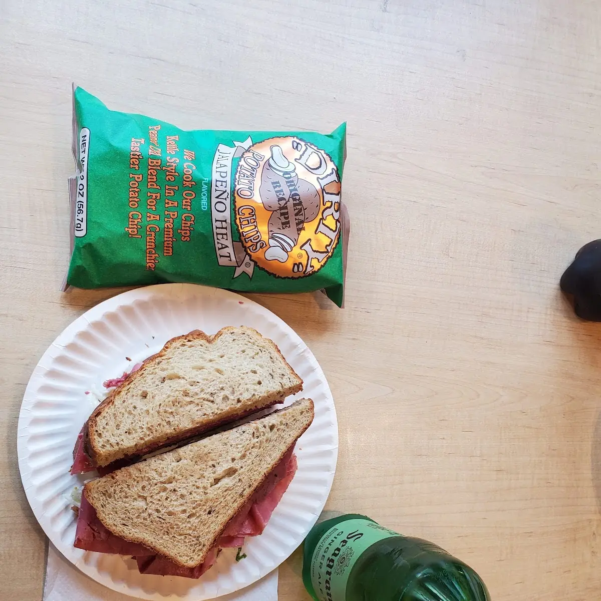 Corned Beef Swiss Cheese & Cole Slaw on Rye