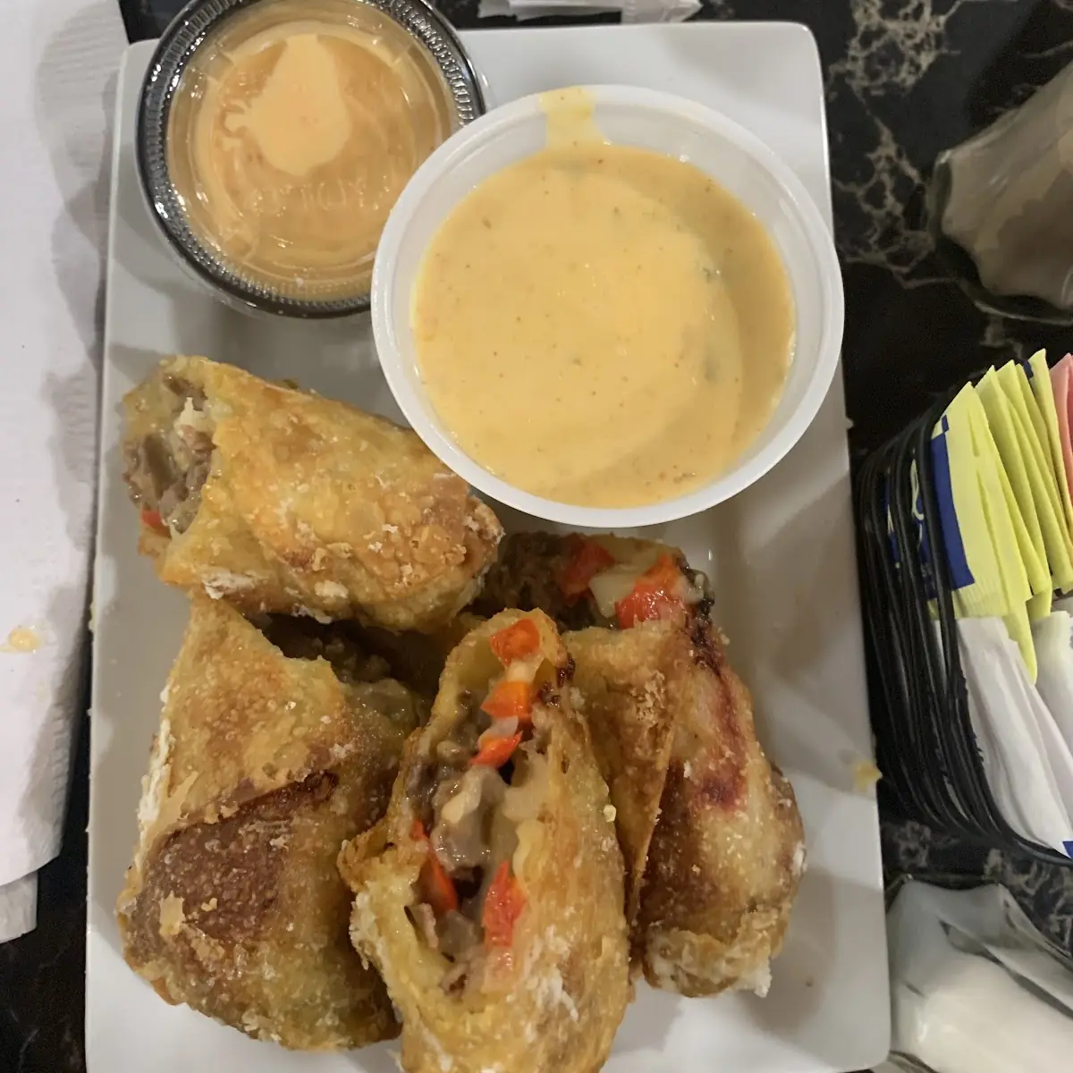 Cheesesteak Egg Rolls