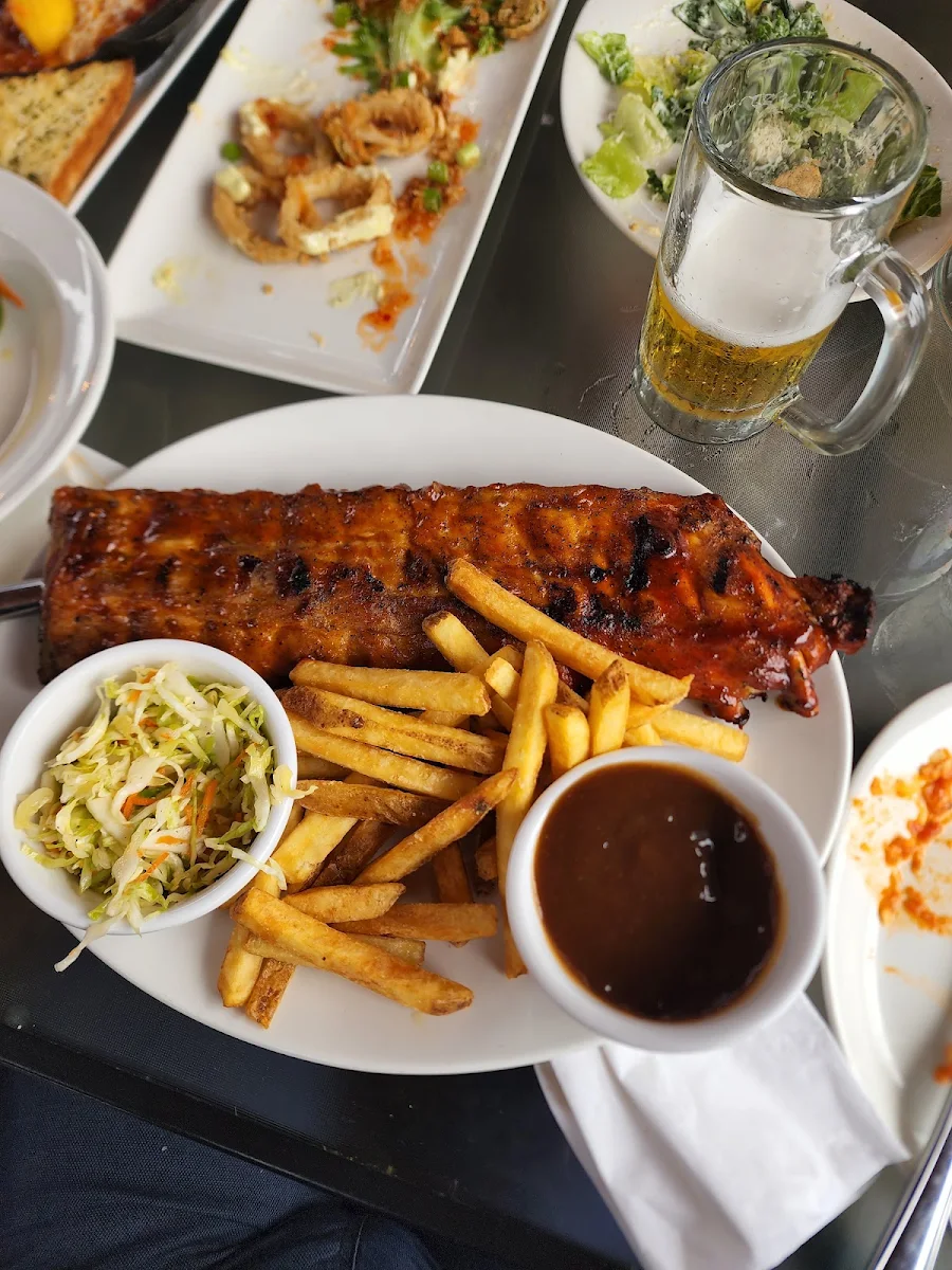 Full Rack of Ribs with Fried and Coleslaw