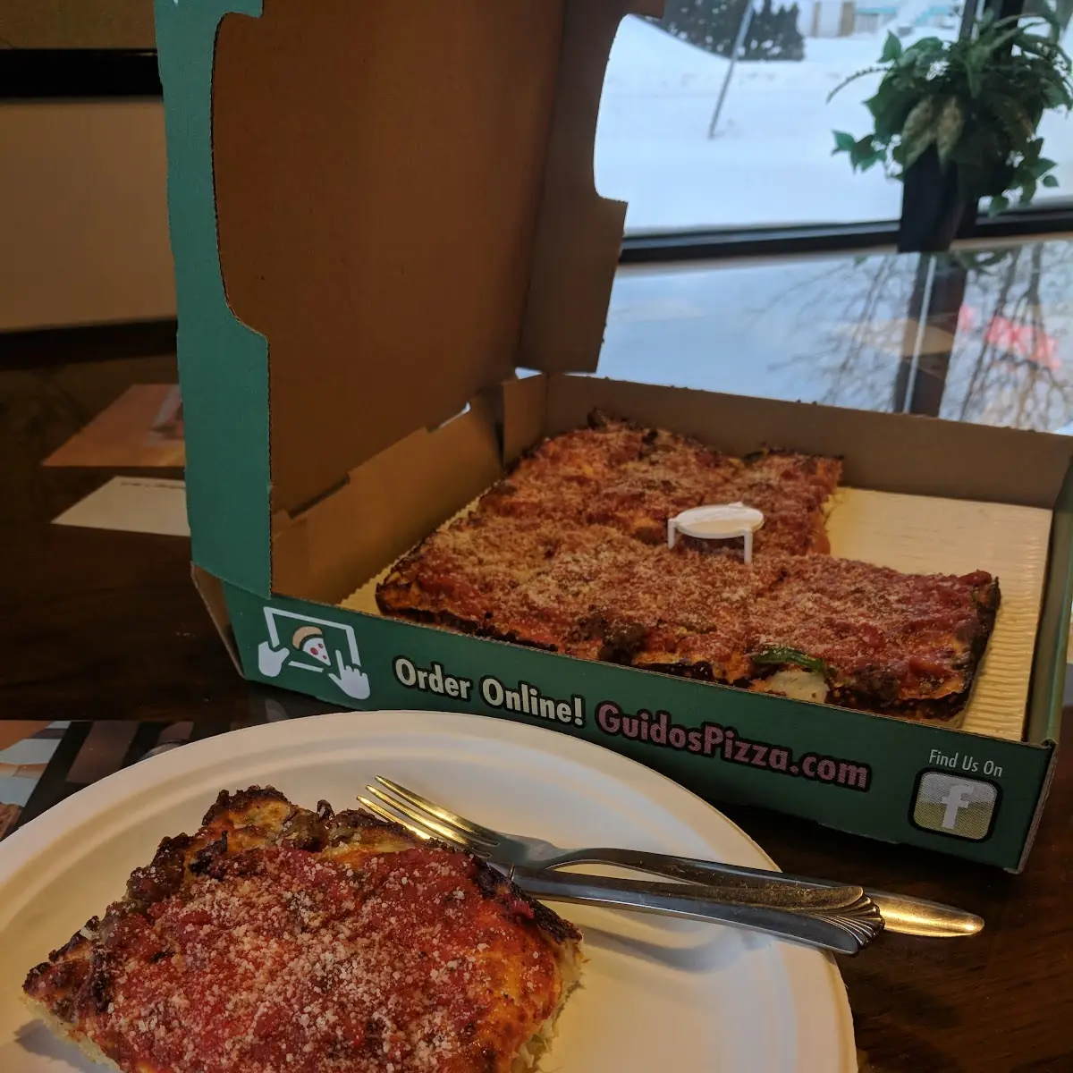 The Meaty - Detroit Style Deep Dish Pizza