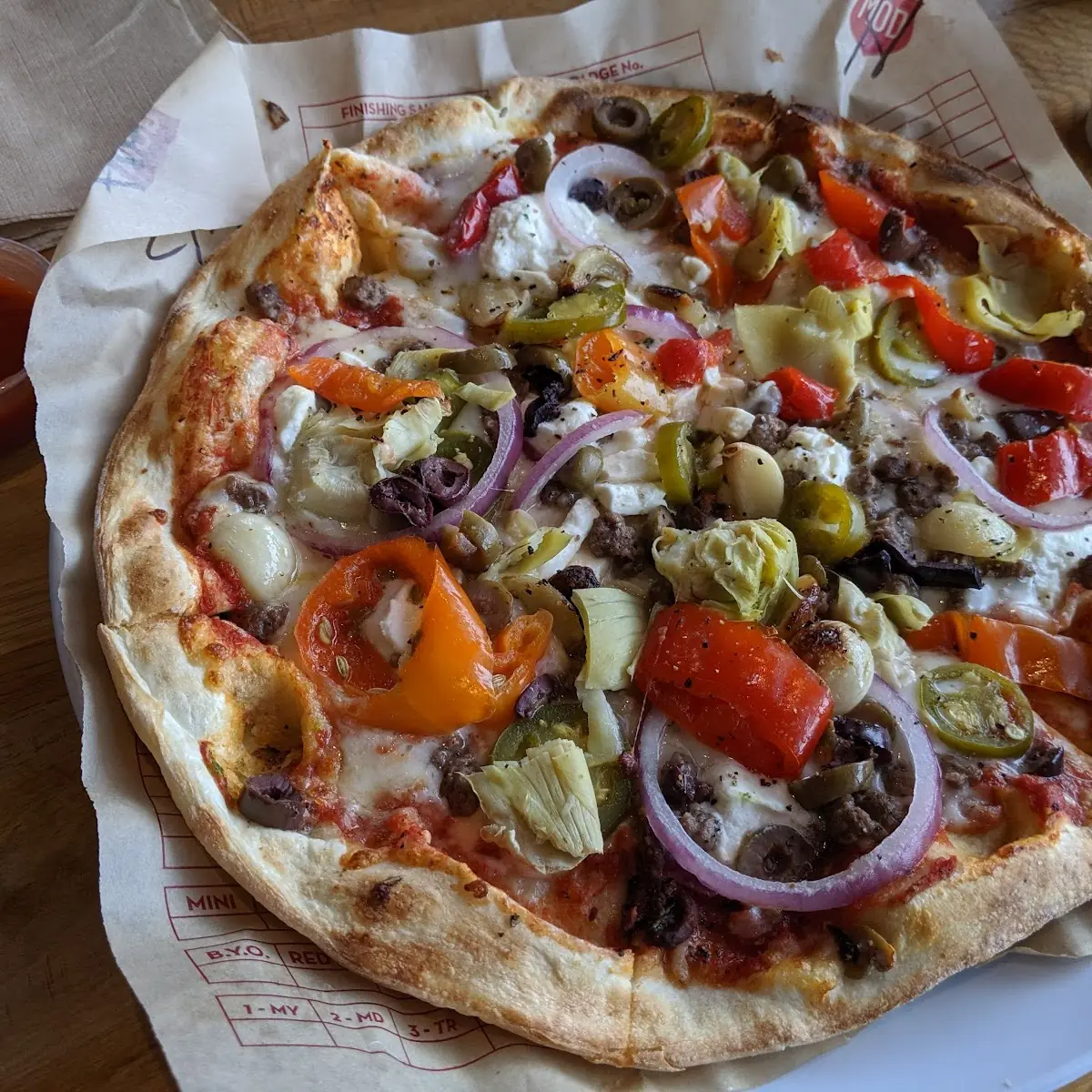 Custom Pizza with Hot Sauce