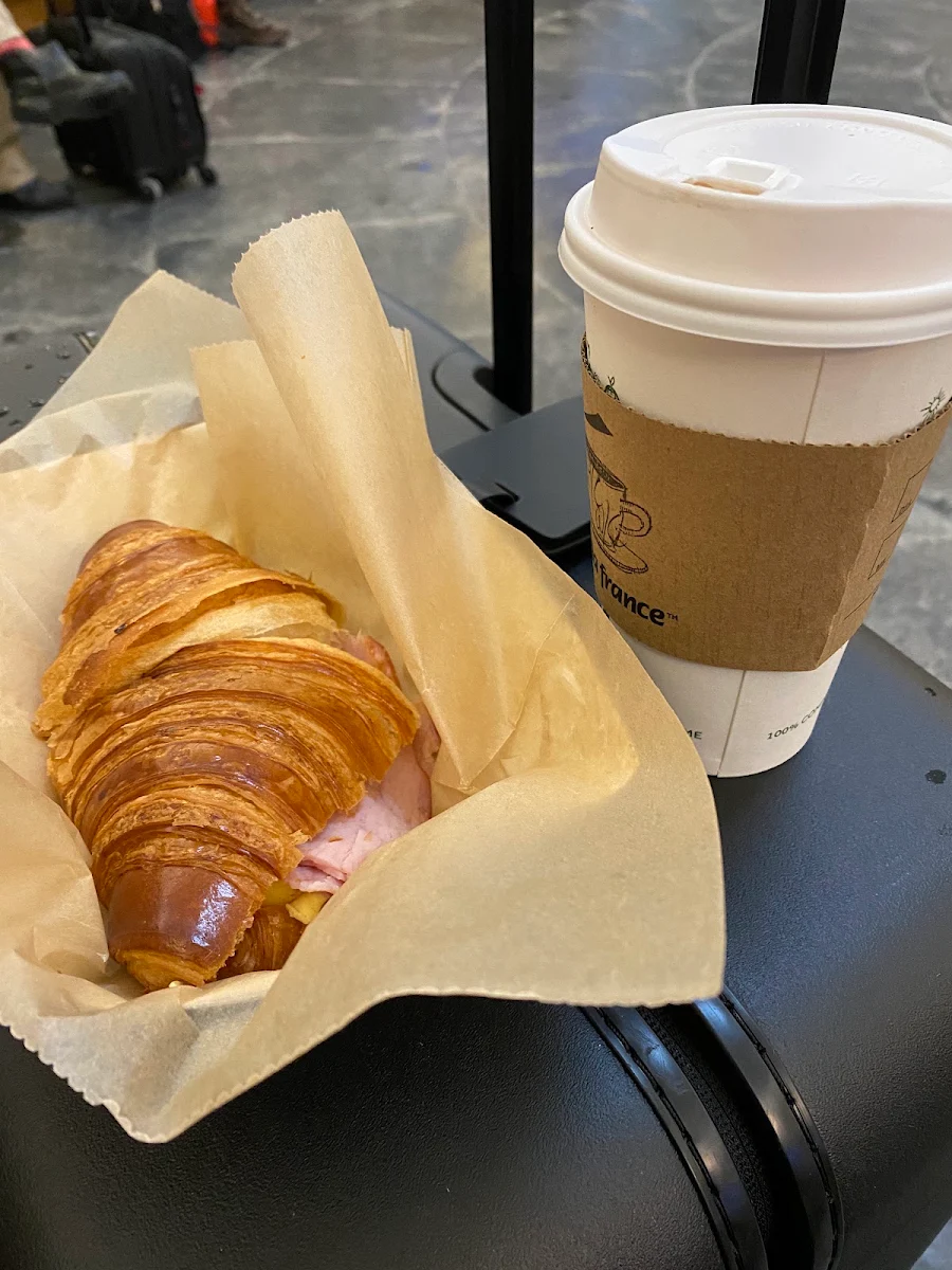 Ham Egg and Cheese Croissant Sandwich
