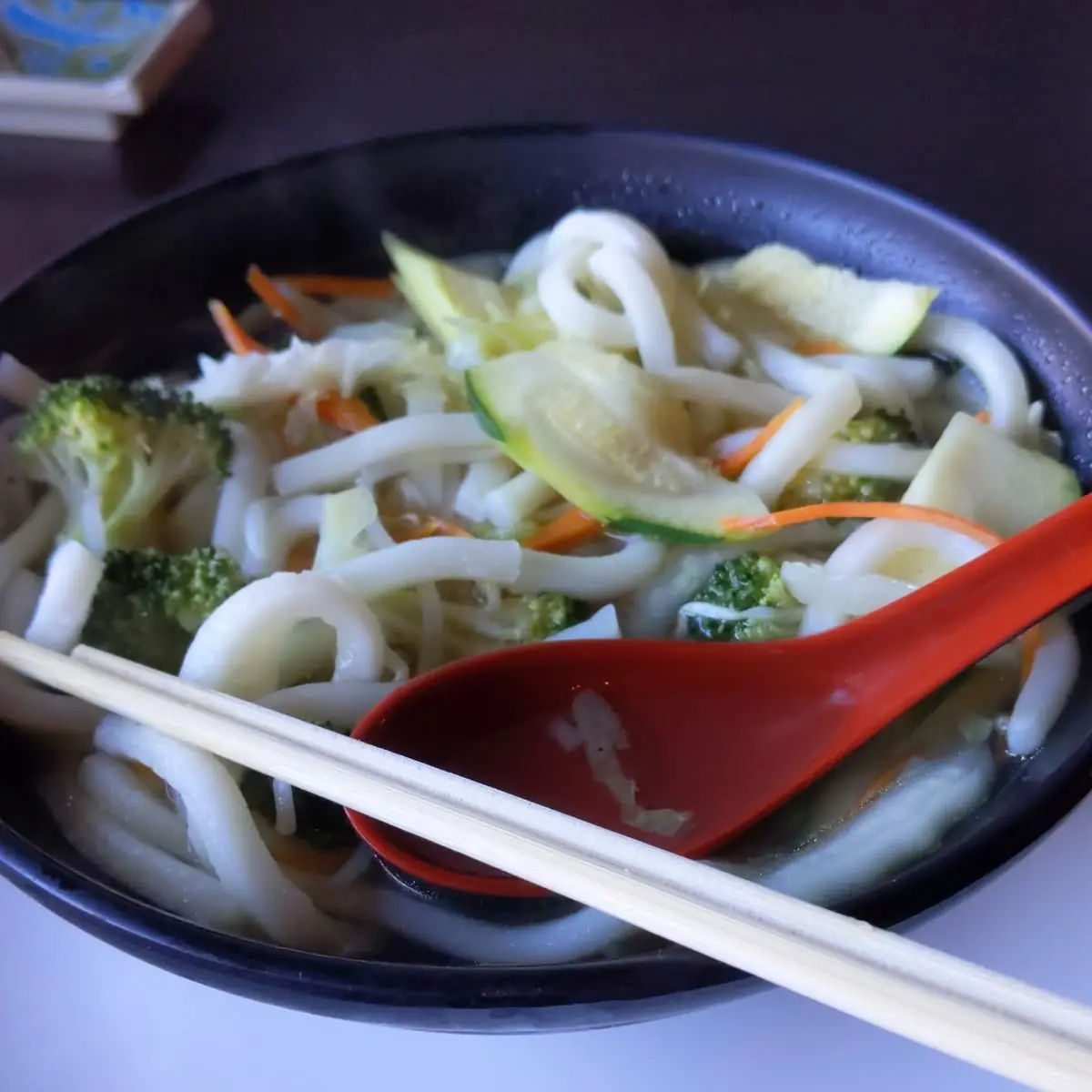 Veggie Udon Noodle Soup