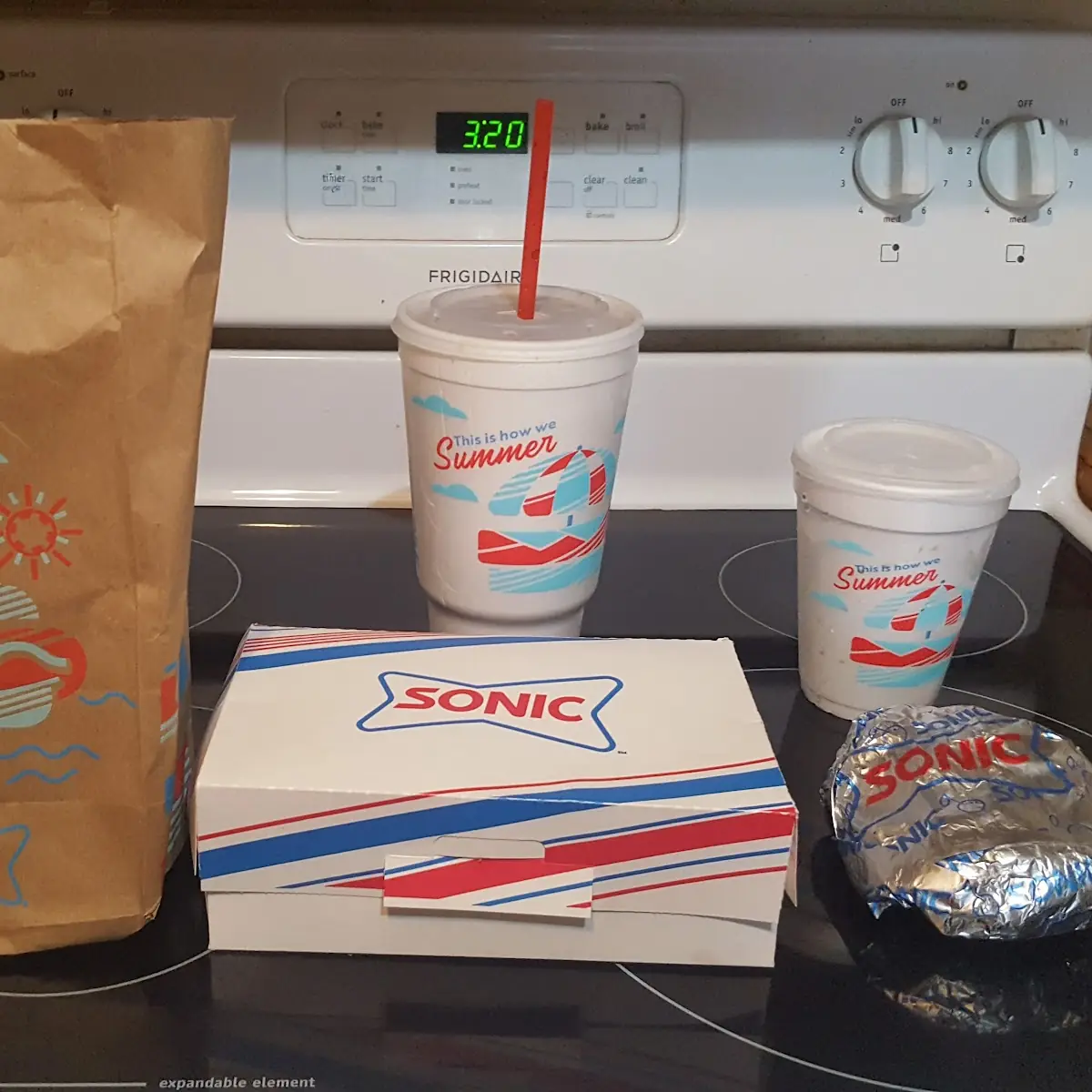 Chicken Strip Dinner and a Cheeseburger