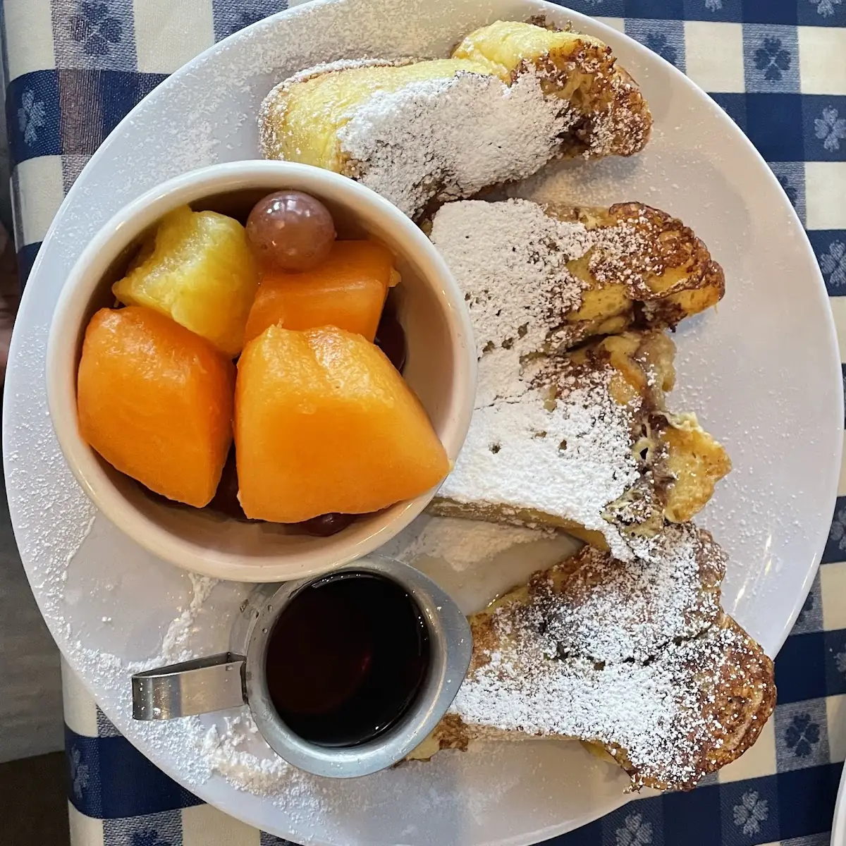 Stuffed French Toast with Fruit Cup