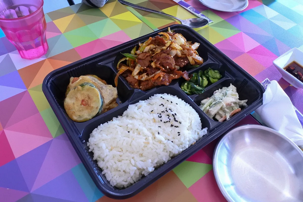 Spicy Pork Bento, 3 Sisters' Korean Restaurant